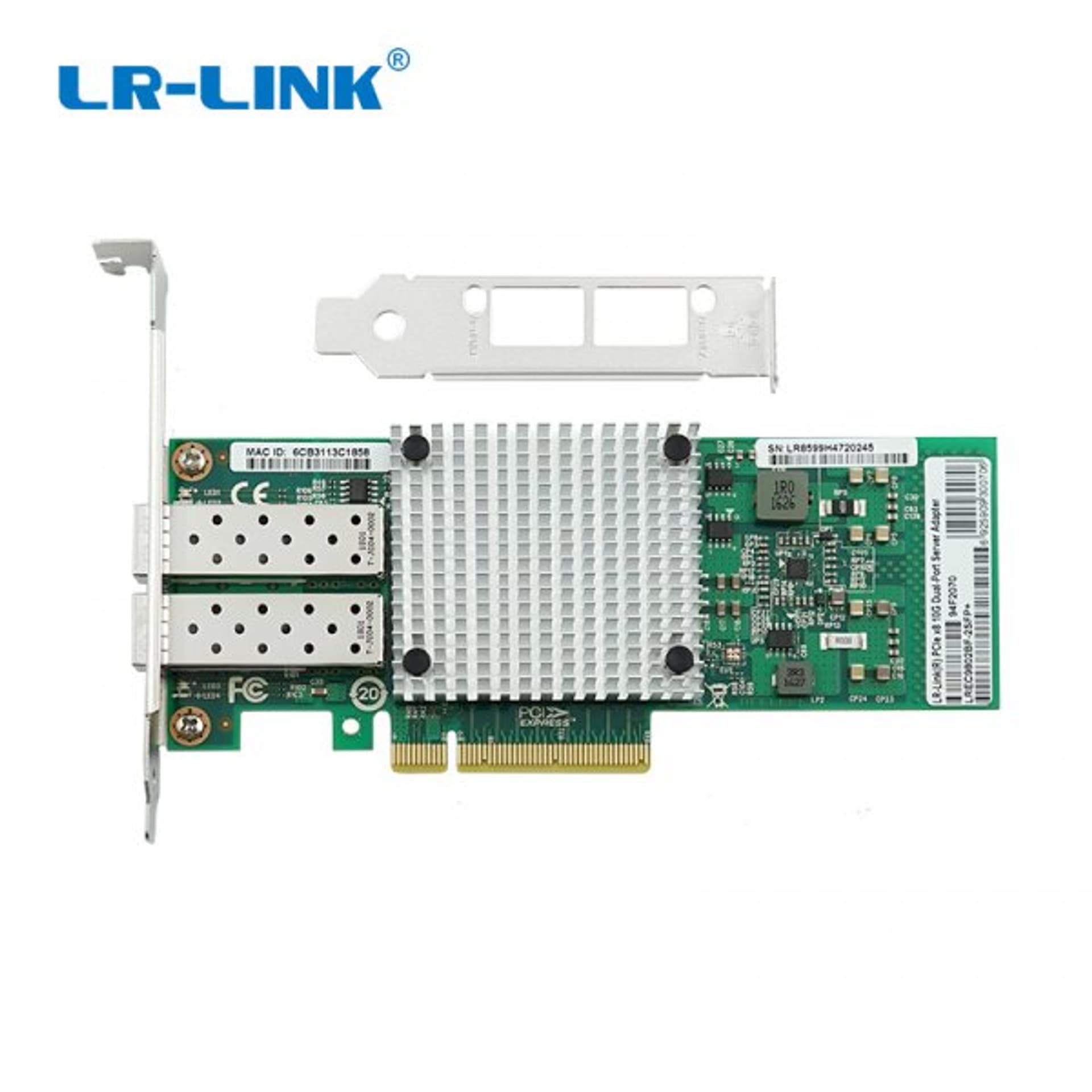 

LR-Link LREC9802BF-2SFP+ karta sieciowa 2xSFP+ 10G (Intel 82599 / odpowiednik X520-DA2)