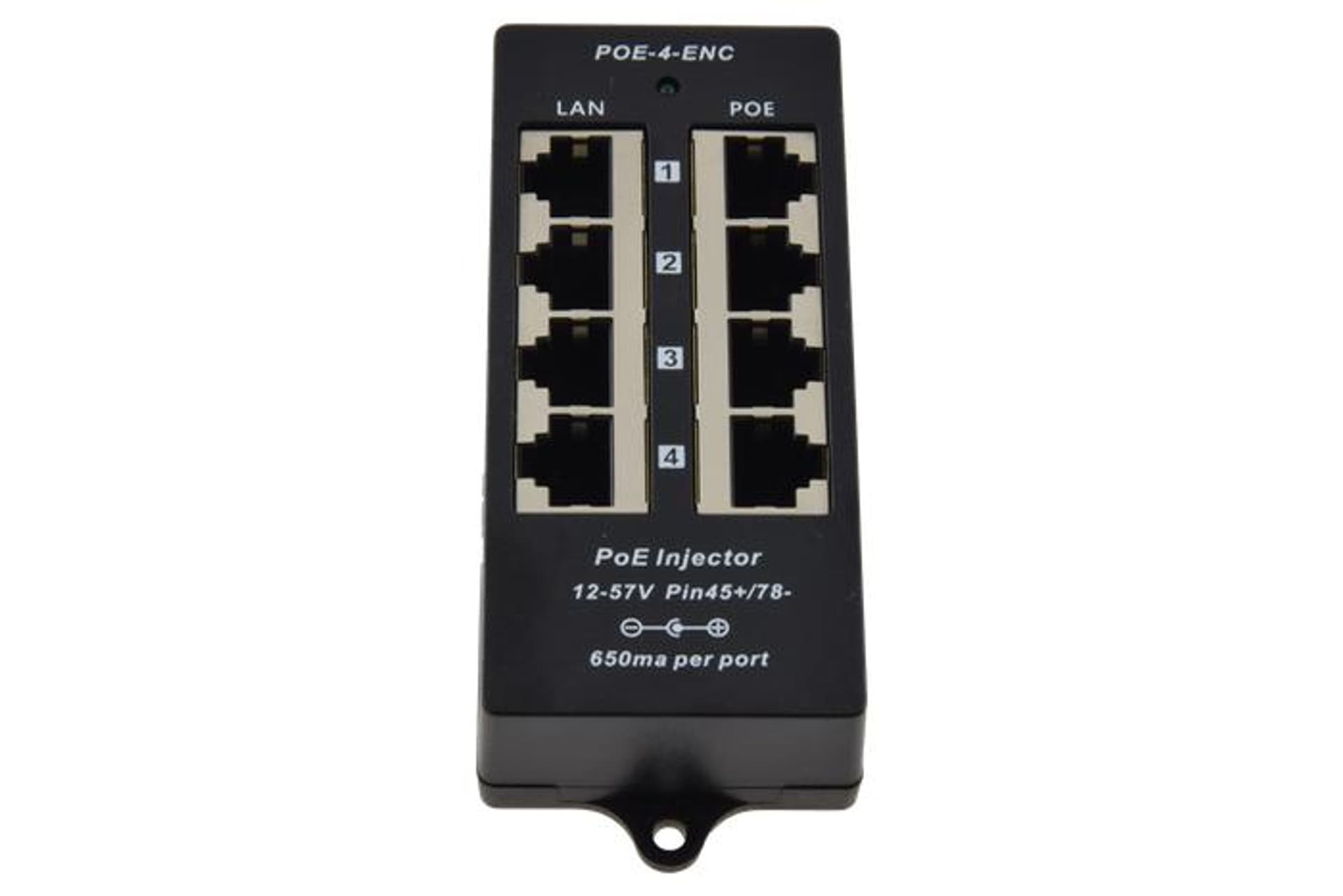 

Adapter POE 4 porty RJ45 w obudowie