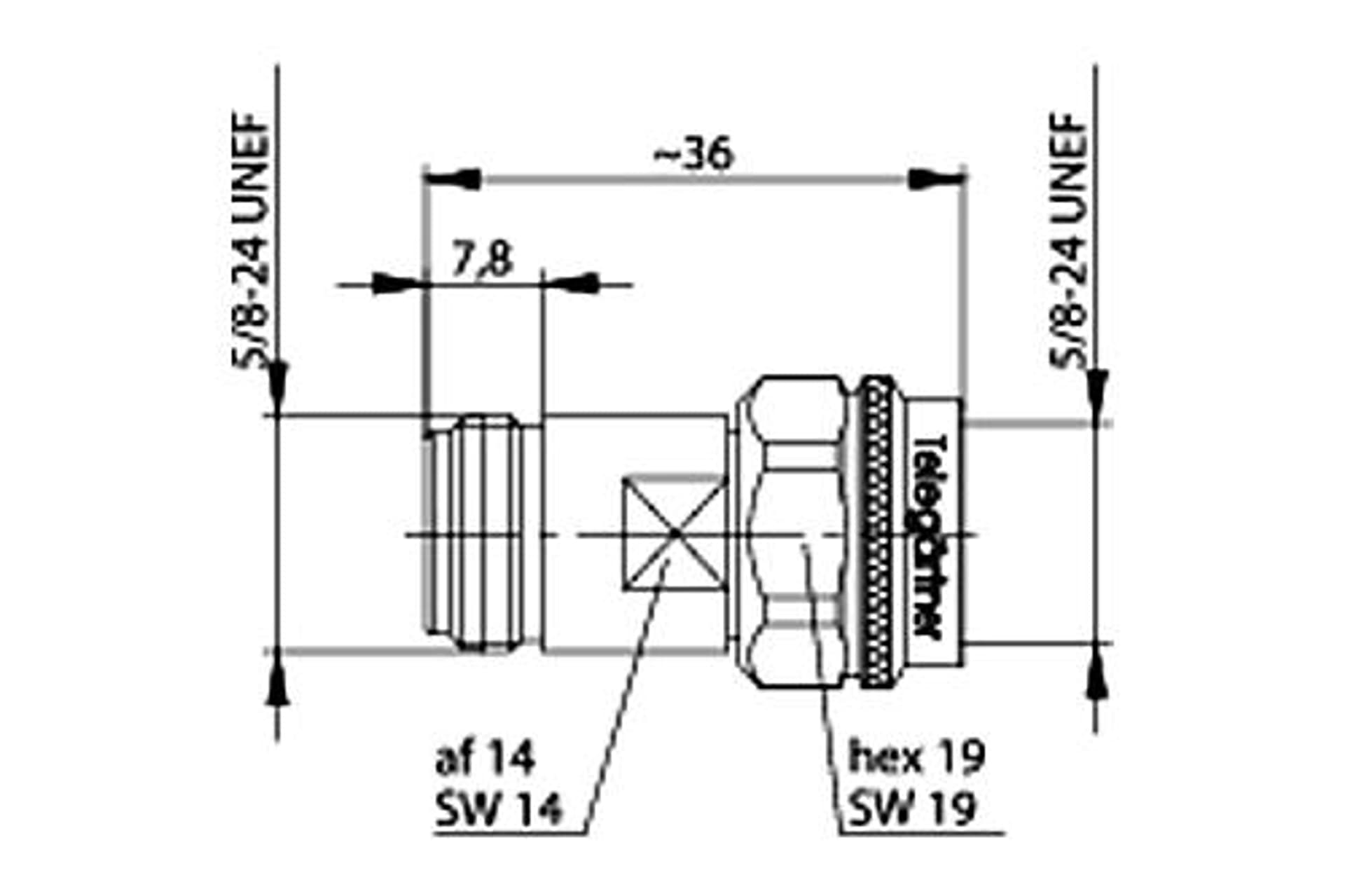 

Adaptor N-m/f J01024A0009 - Telegartner