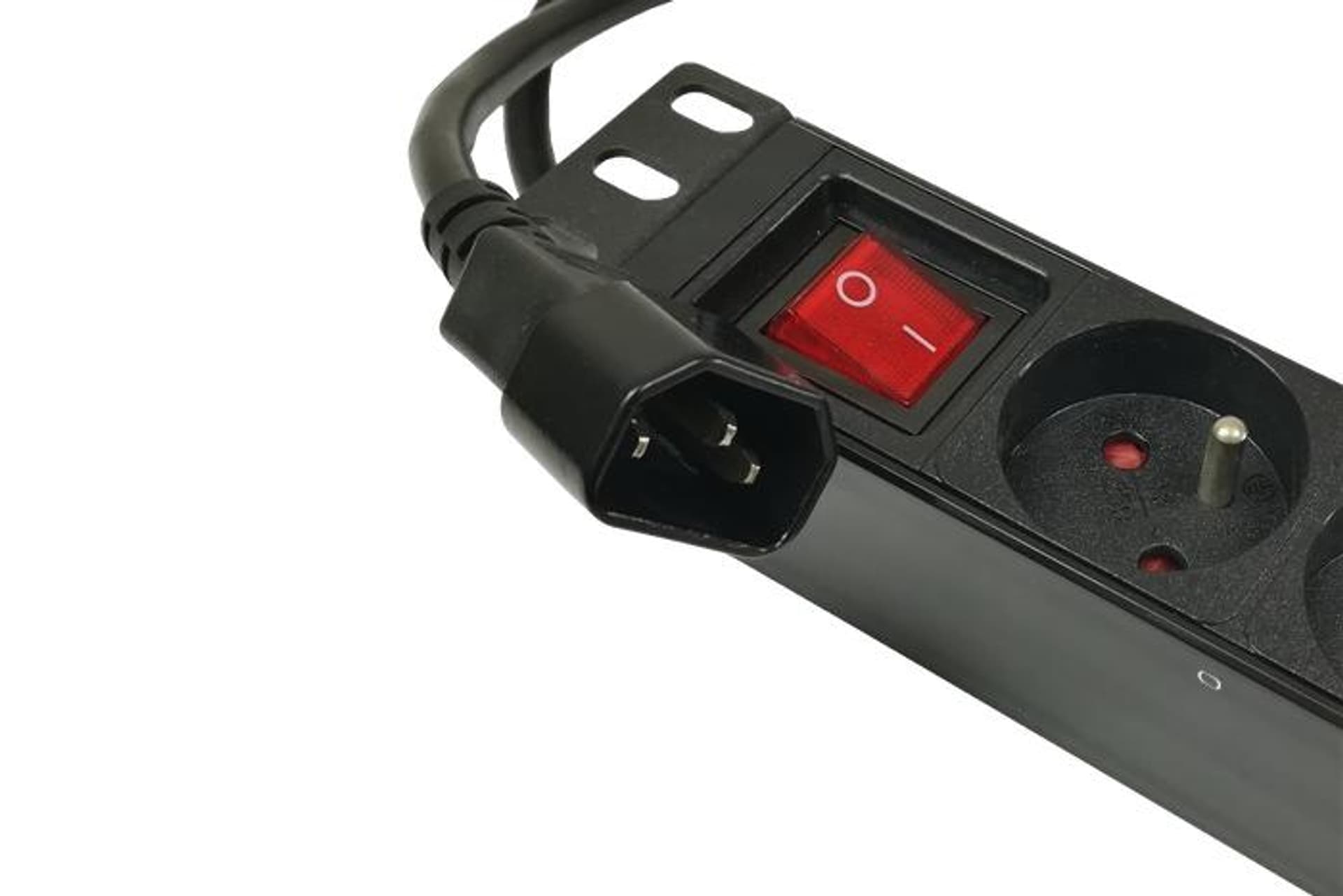 

Listwa zasilająca 230V RACK 19, 9 gniazd, 1.8m z wyłącznikiem wtyk UPS (IEC320 C14)