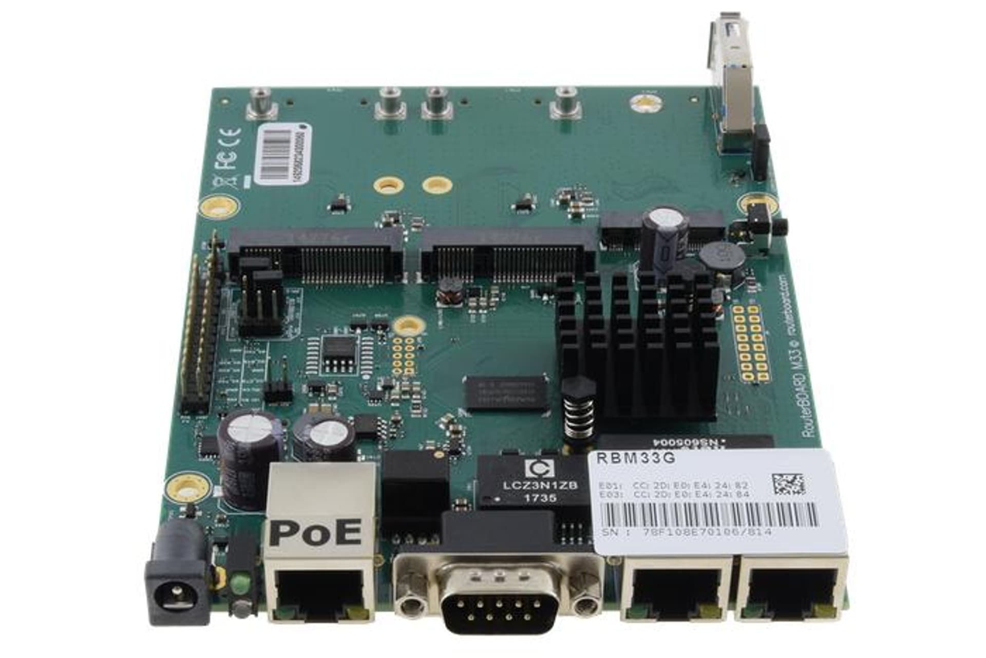 

MikroTik Routerboard M33G 3x GE, 2x miniPCI-e, 2x SIM, M.2, USB