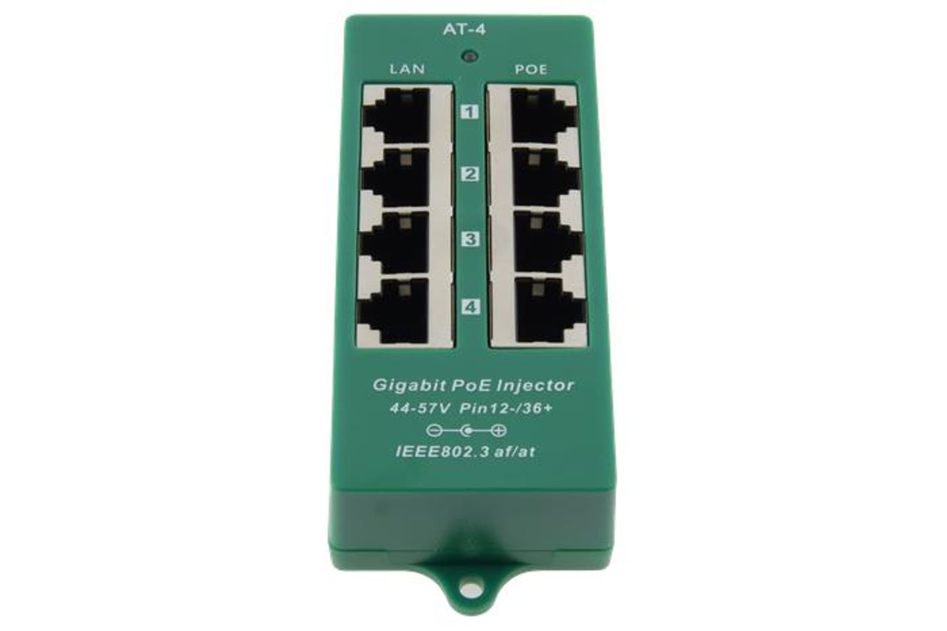 

Adapter POE 4 porty Gigabit RJ45 802.3at/af