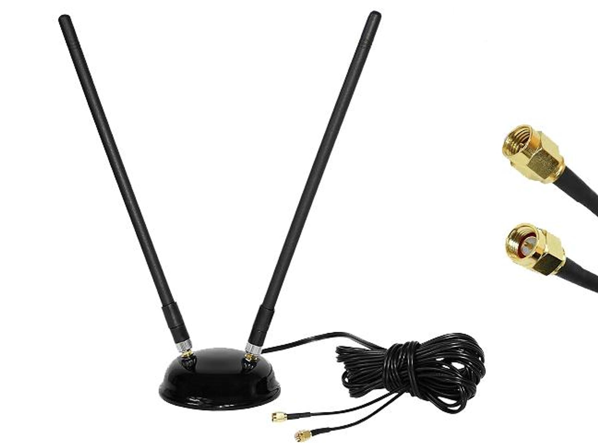 

ANTENA dookólna DUAL LTE HSPA+ 9dBi 2X SMA