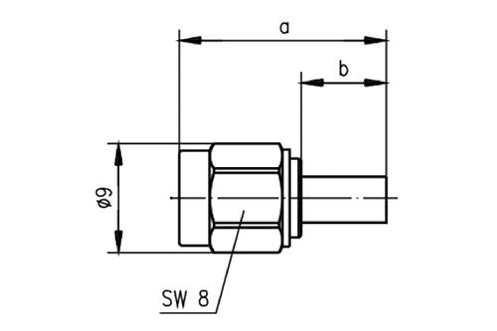 

SMA wtyk zagn. RG142/RG223 Au