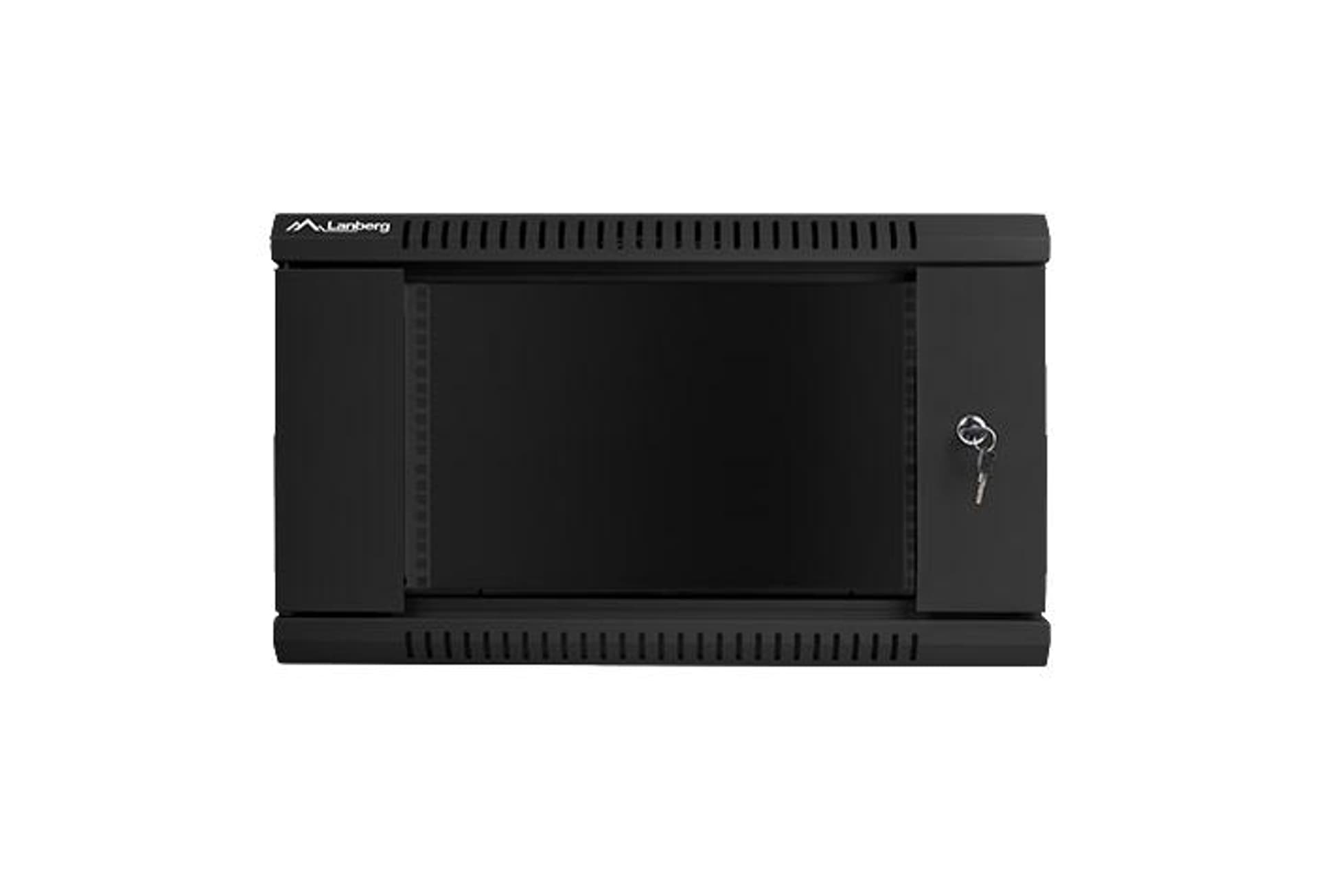 

Szafa instalacyjna wisząca 19'' 6U 600x450mm czarna (drzwi szklane)