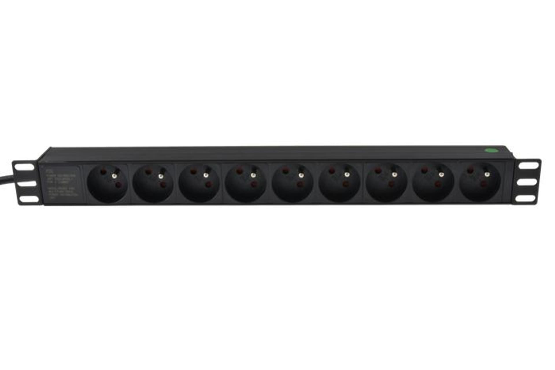 

Listwa zasilająca 230V RACK 19, 9 gniazd, 1.8m, wtyk UPS (IEC320 C14)