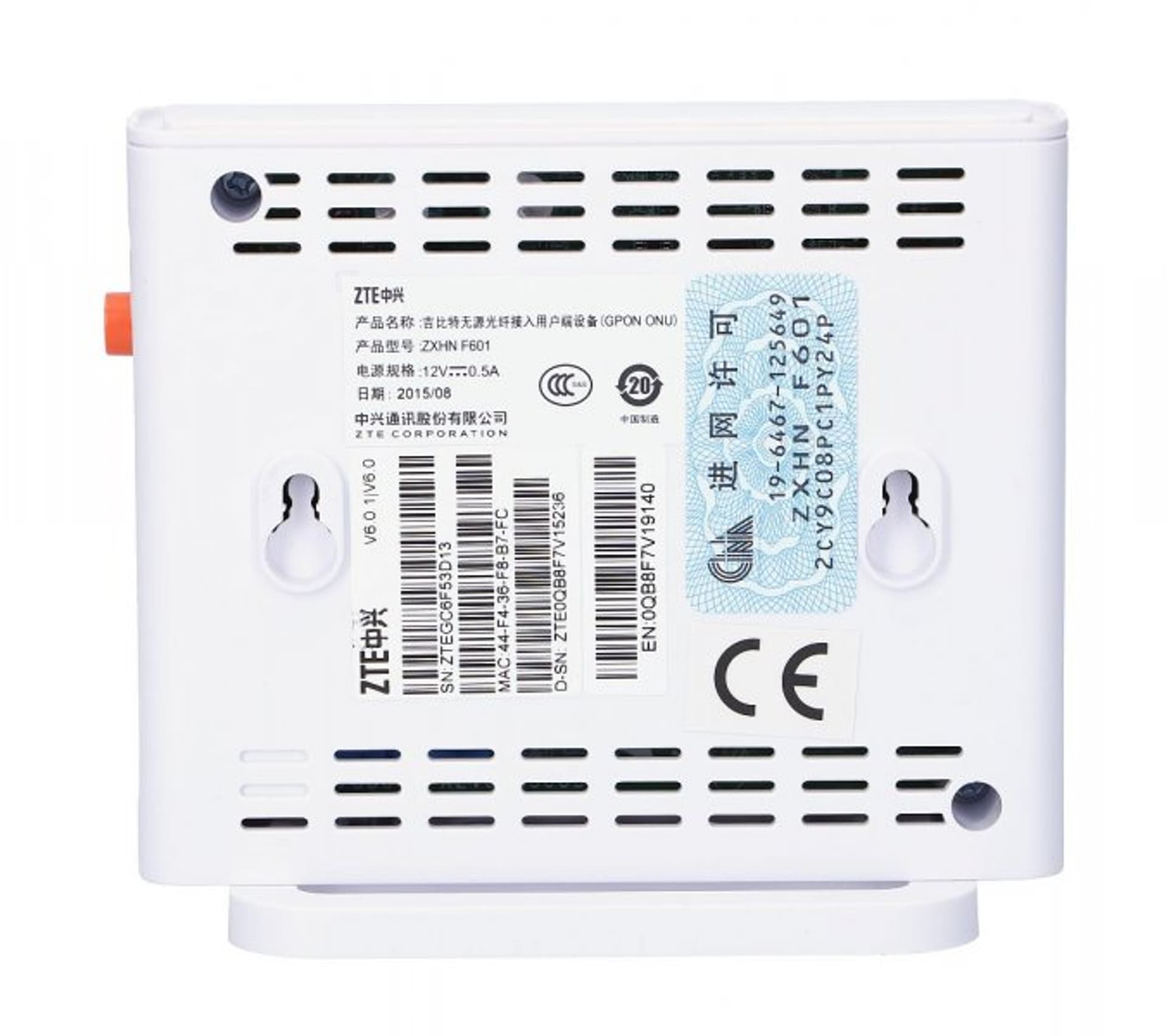 

ZTE F601 GPON ONU 1GE+1GPON