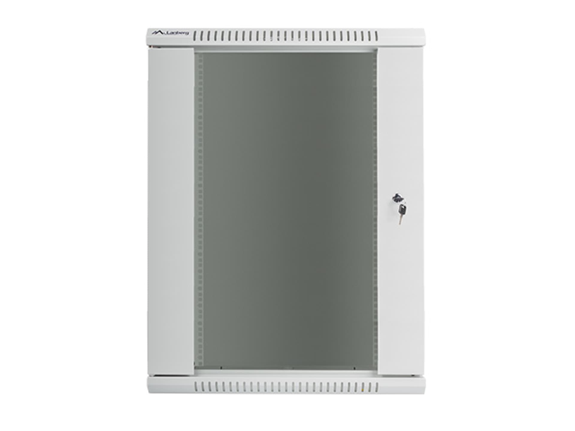 

Szafa instalacyjna wisząca 19'' 18U 600x600mm szara (drzwi szklane)