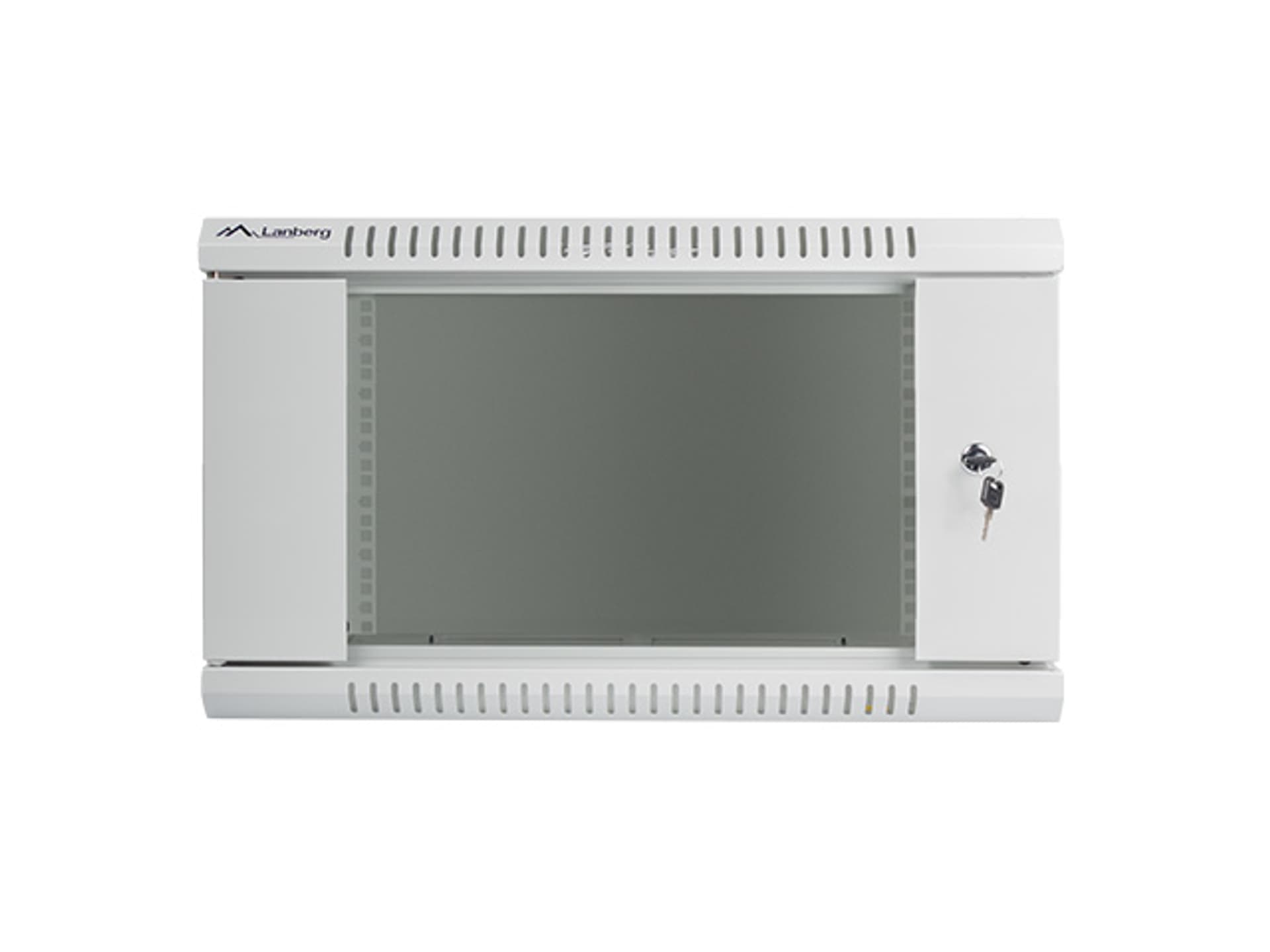 

Szafa instalacyjna wisząca 19'' 6U 600x450mm szara (drzwi szklane)