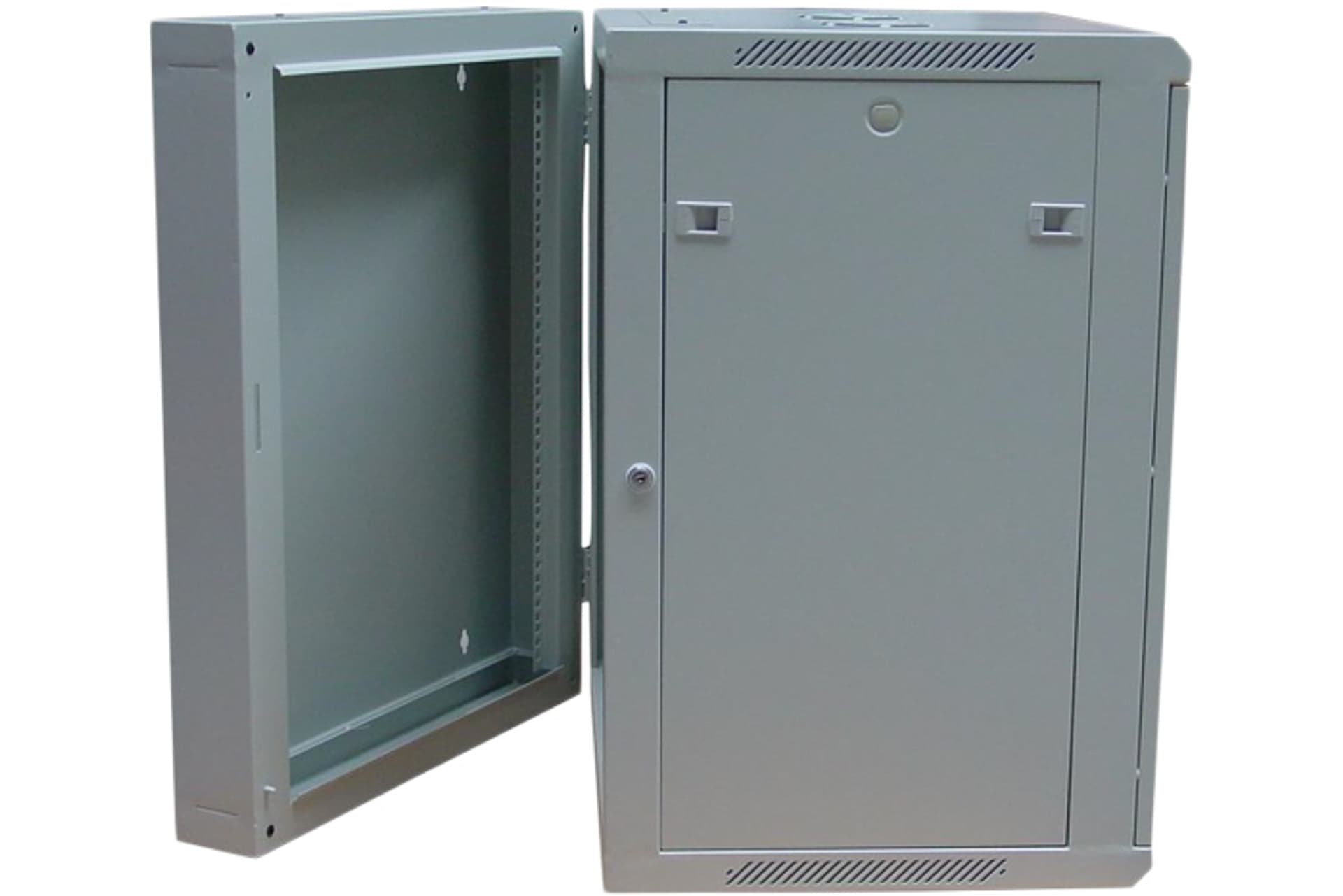 

Szafa wisząca dwusekcyjna 19 15U 759/600/600mm, drzwi szklane, szara (RAL 7035), zmontowana, Ral 7035)/zmontowan