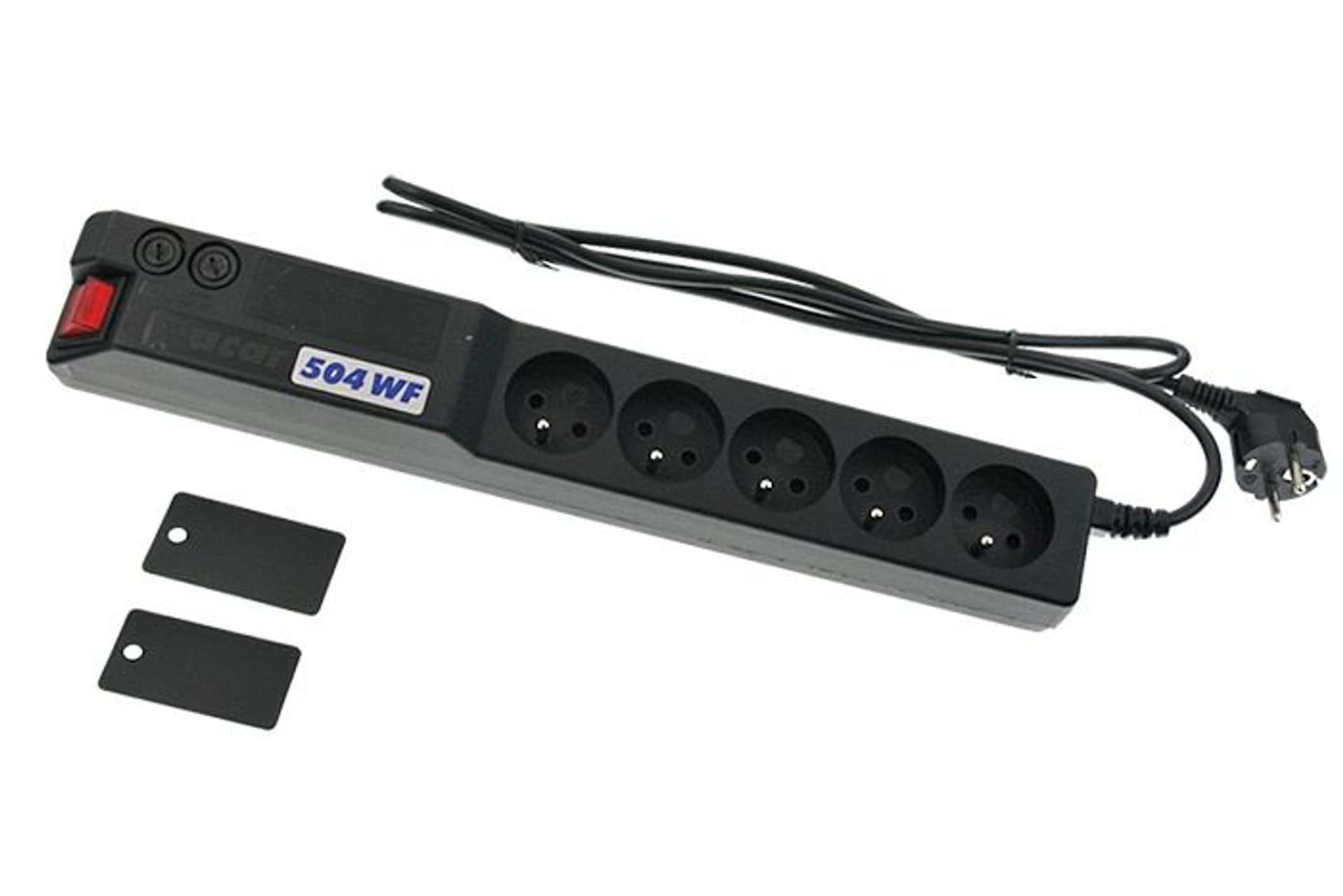 

Listwa przeciwprzepięciowa ACAR 504W - czarna, 1.5m