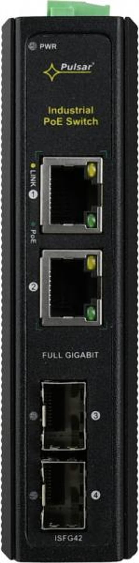 

Pulsar ISFG42 switch przemysłowy dla 2 kamer IP (2xPoE, 2xSFP)