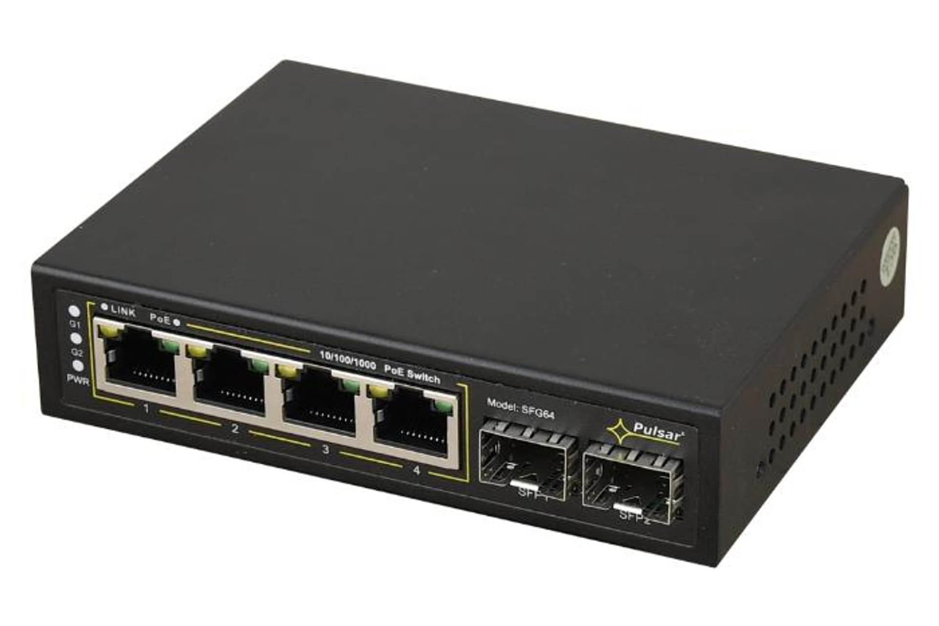 

Pulsar SFG64 Switch 6-portowy PoE do 4 kamer IP 2xSFP