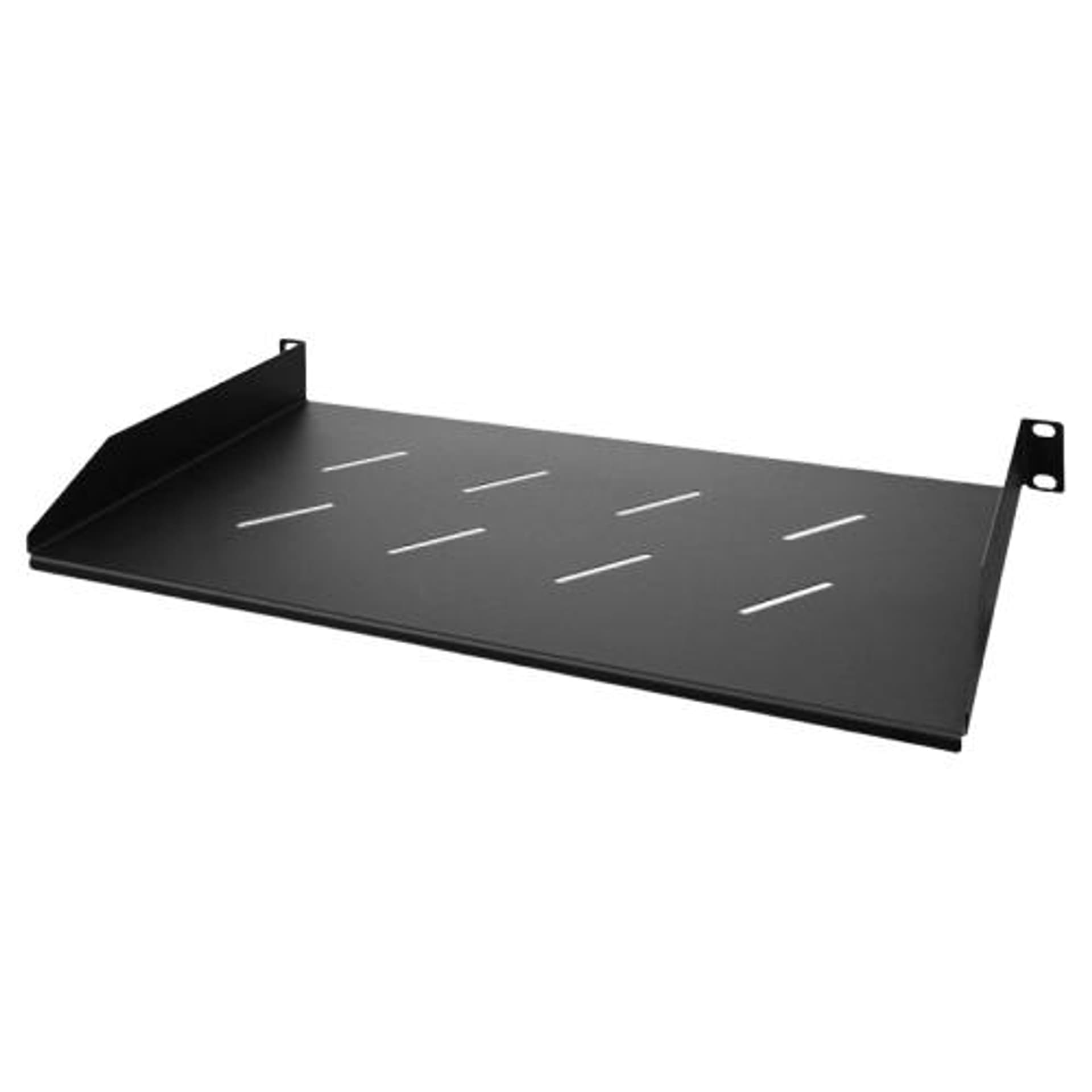 

Półka 19 z otworami 270mm 1U czarna