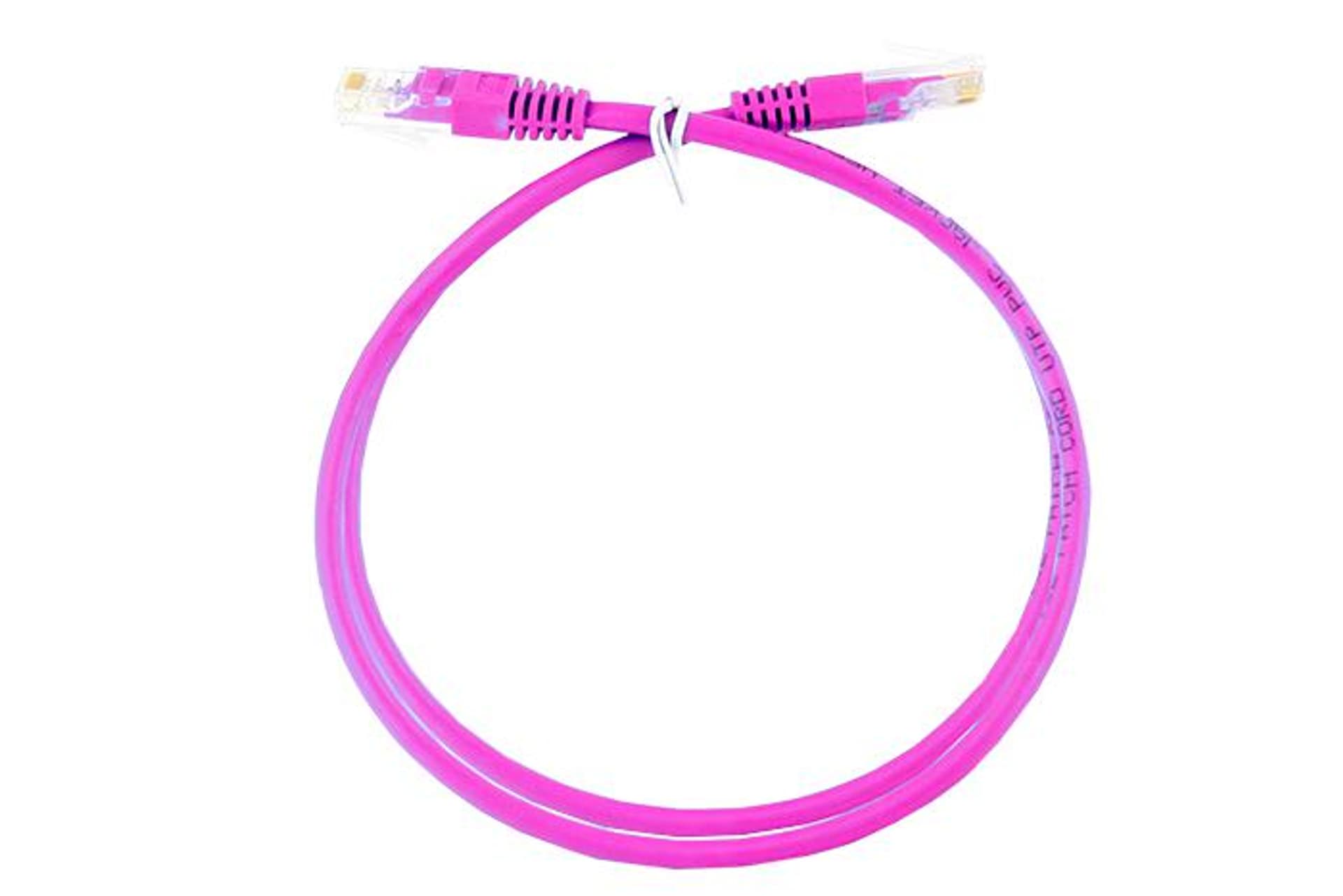 

Patchcord UTP Kategorii 5e 1m różowy