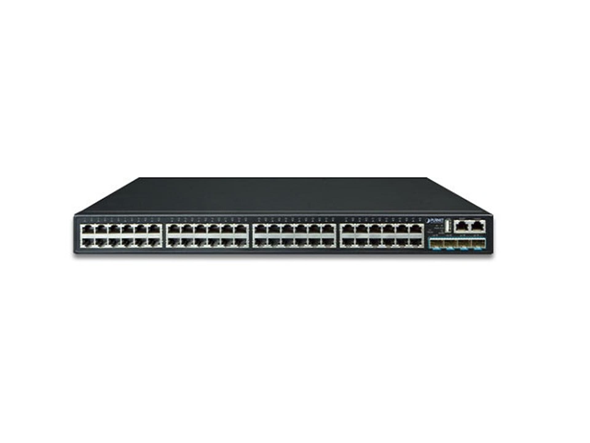 

SWITCH PLANET SGS-6341-48T4X 48X 1GB BASE-T/4X 10G SFP+ ZARZĄDZALNY L3 10G ETHERNET STACKOWALNY