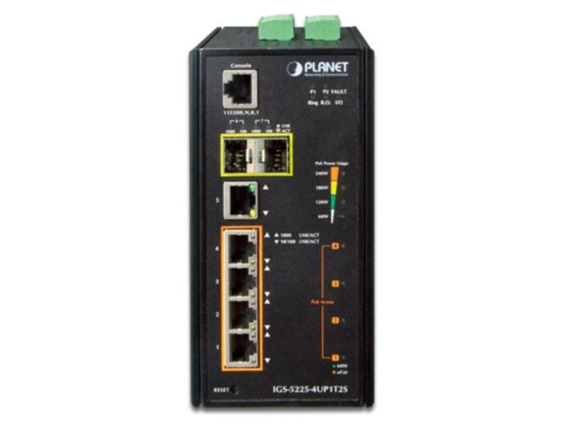 

SWITCH PLANET IGS-5225-4UP1T2S 4X 1GB BASE-T ULTRA POE/1X 1GB BASE-T/2X 1GB SFP PRZEMYSŁOWY L2+