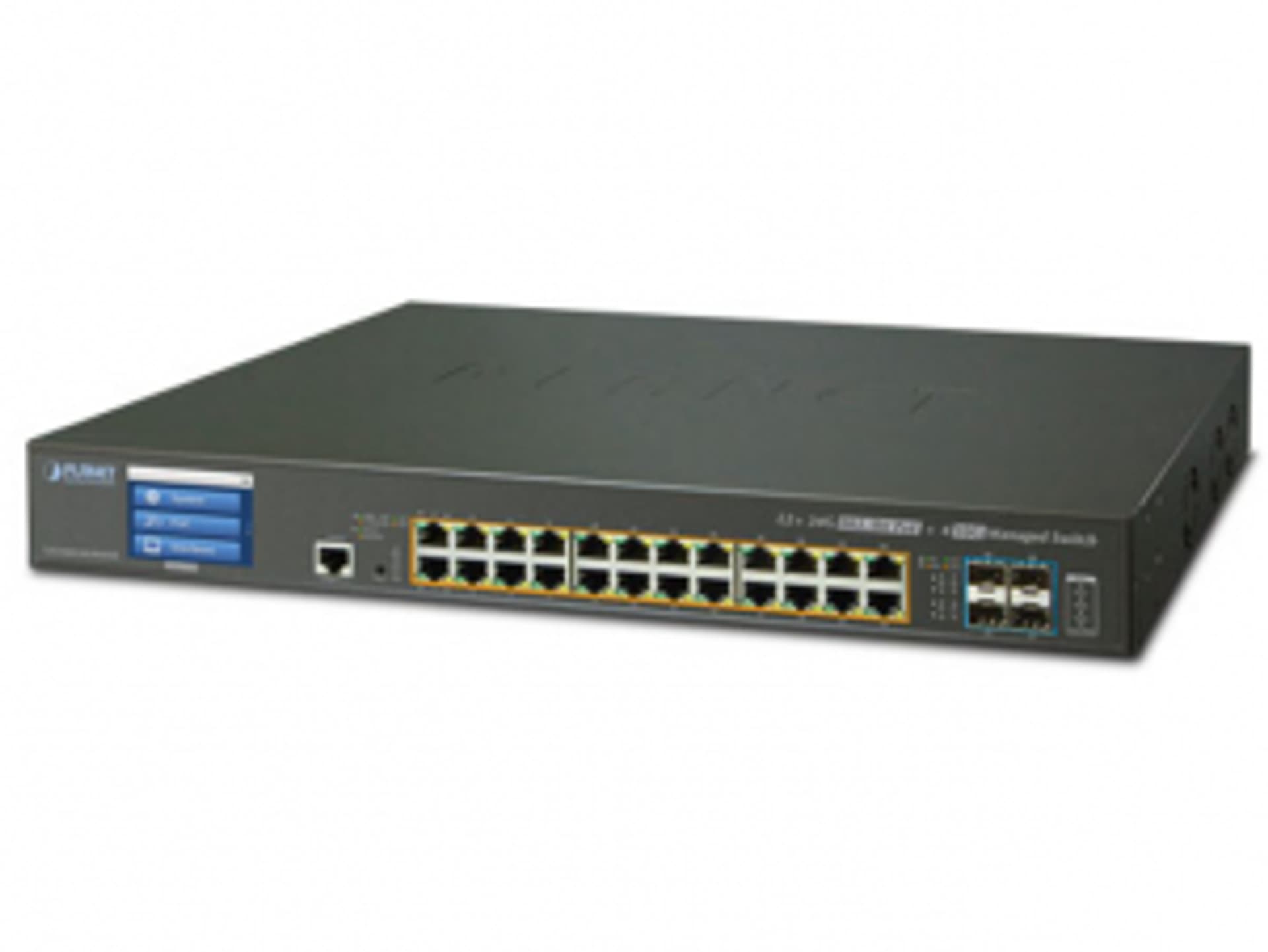 

SWITCH PLANET GS-5220-24UP4XVR-EU 24X 1GB BASE-T POE/4X 10G SFP EKRAN ZARZĄDZALNY L2+ 10G ETHERNET