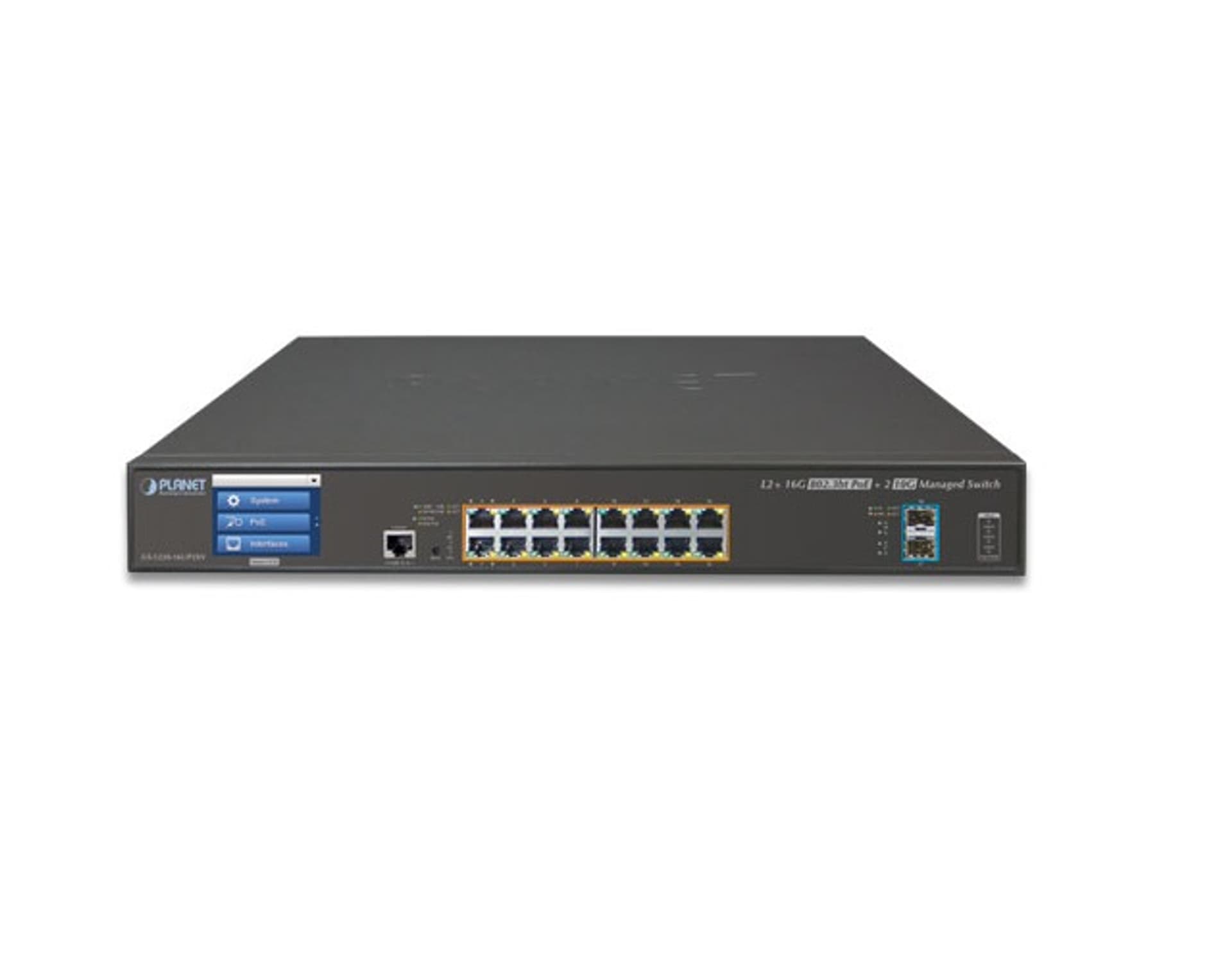 

SWITCH PLANET GS-5220-16P2XVR 16X 1GB BASE-T POE/2X 10G TP/SFP+ ZARZĄDZALNY L2+ REDUNDANT POWER
