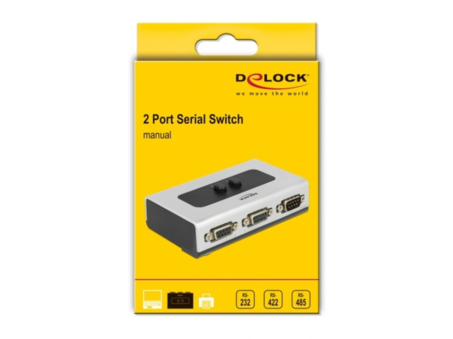 

SWITCH DELOCK 2X RS232 SZARY