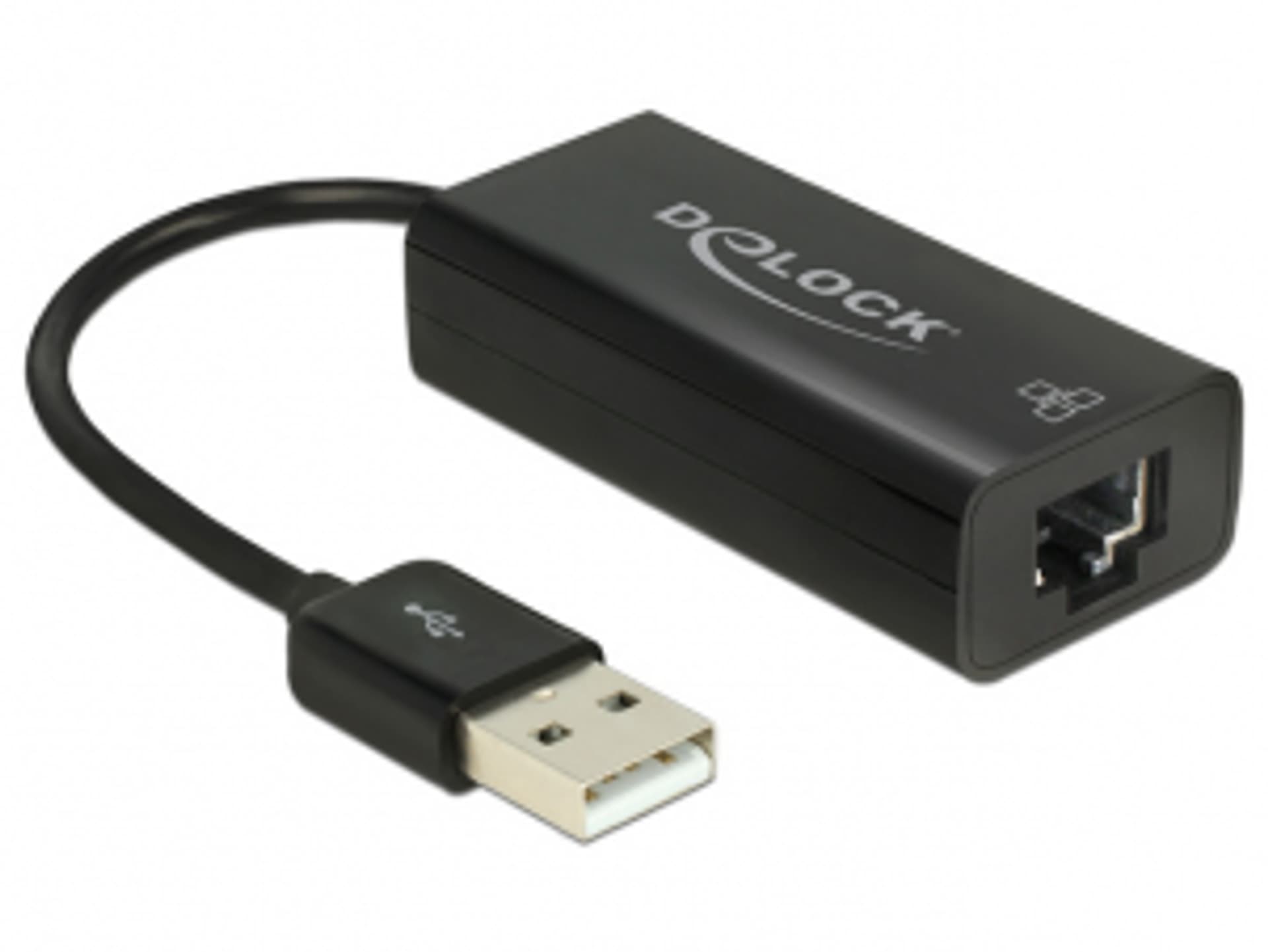 

KARTA SIECIOWA DELOCK USB 2.0 1X RJ45 100MB NA KABLU