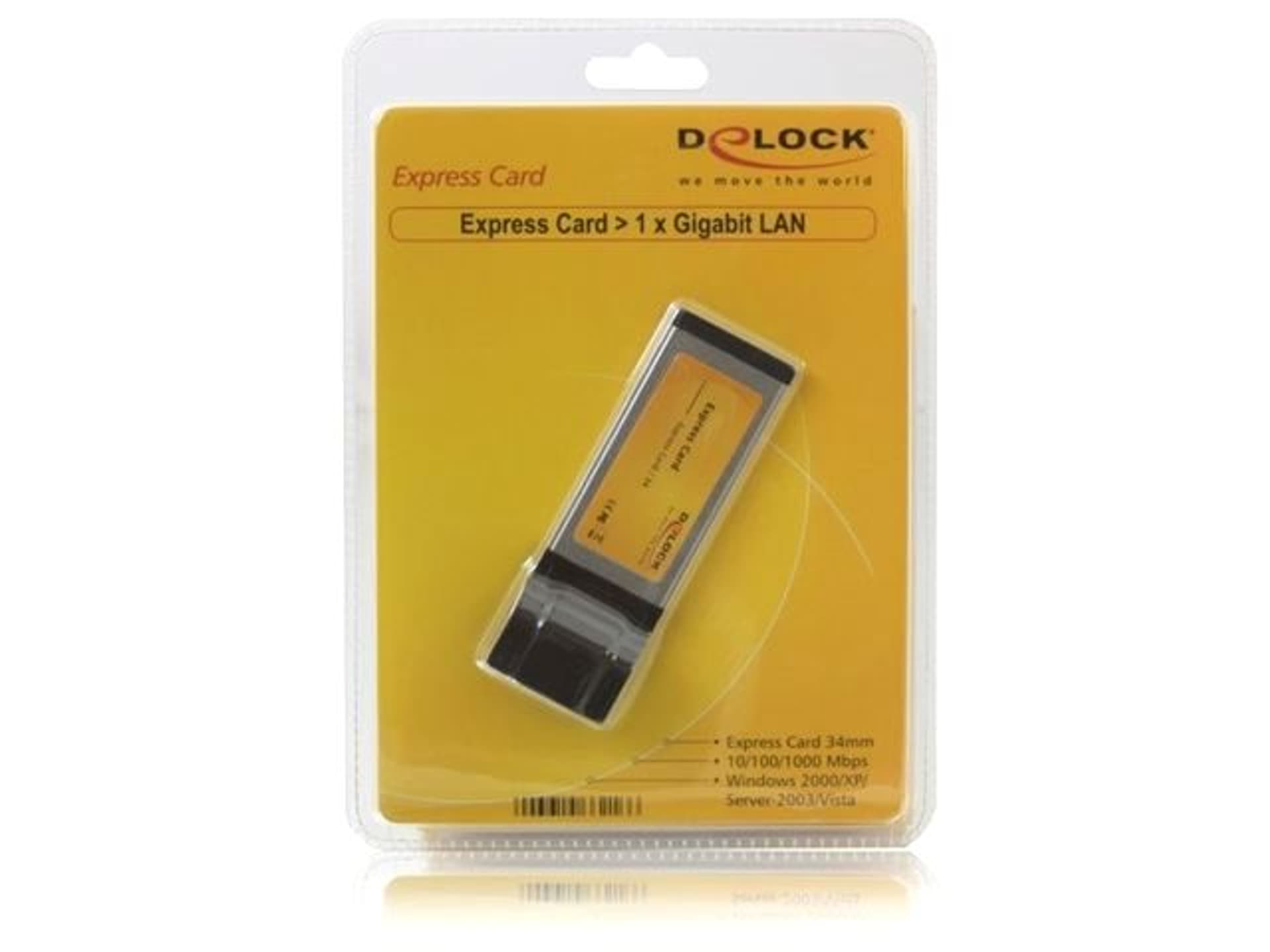 

KARTA EXPRESS CARD->LAN 1GB DELOCK