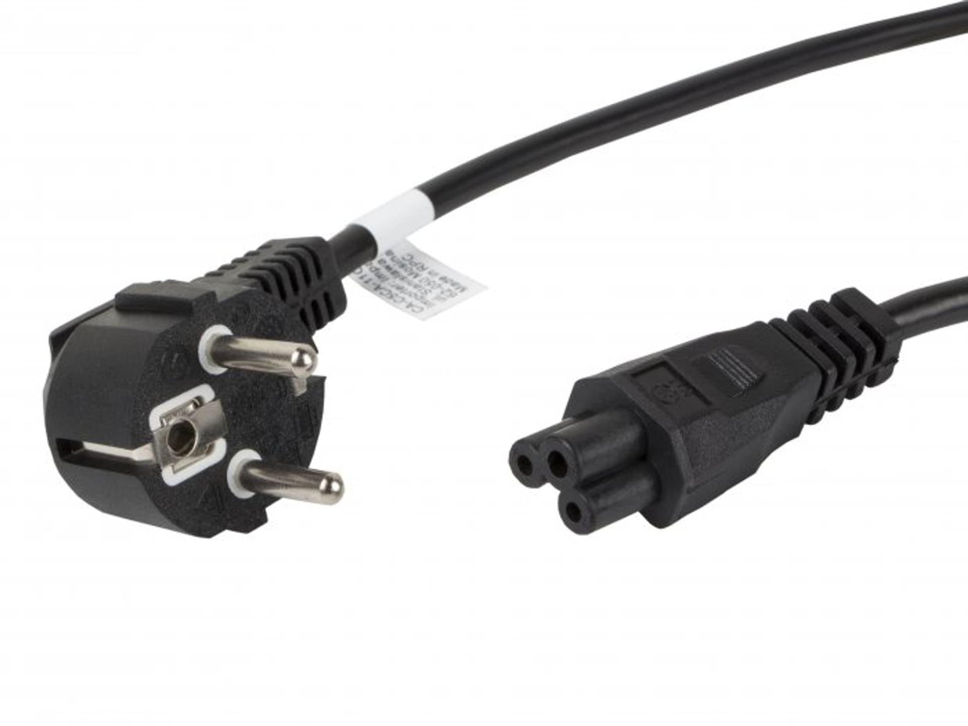 

KABEL ZASILAJĄCY LAPTOP (MIKI) CEE 7/7->IEC 320 C5 1.8M VDE CZARNY, Miki) cee 7/7->iec 320 c5 1.8m vde czarn