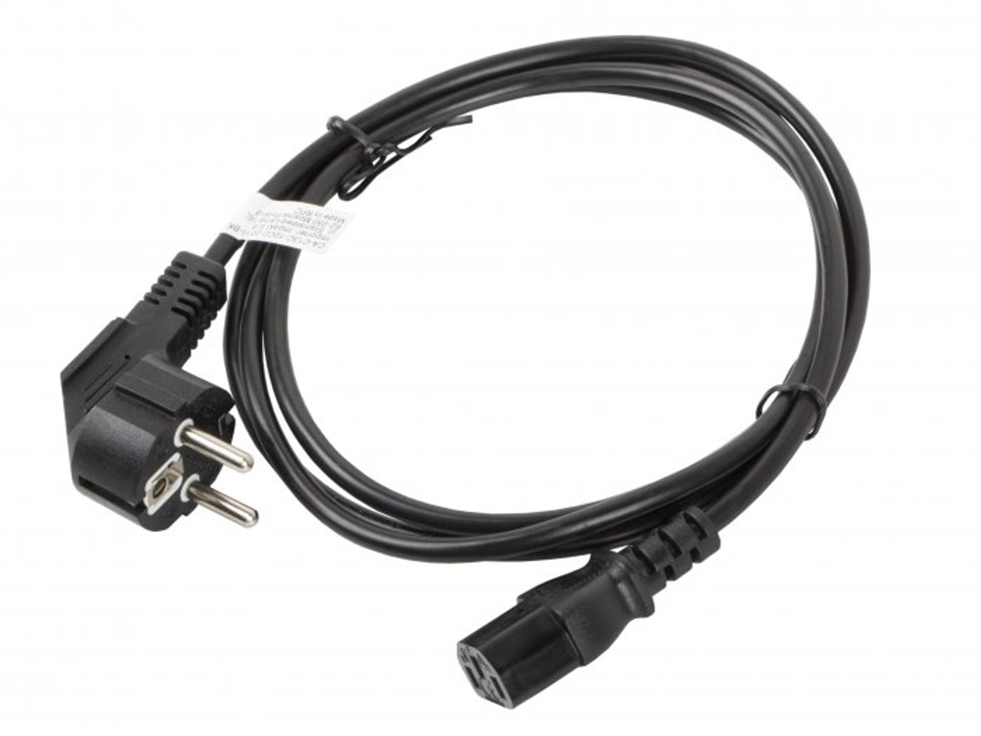 

KABEL ZASILAJĄCY CEE 7/7->IEC 320 C13 1.8M CZARNY