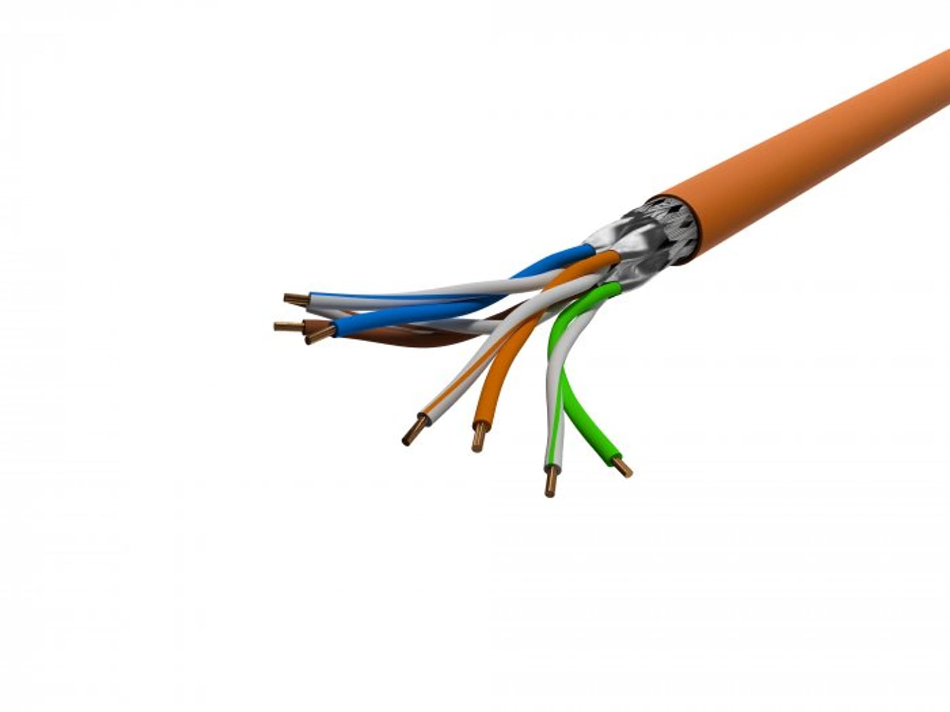 

KABEL LAN SFTP KAT.7A 500M B2CA DRUT CU LSZH ORANGE FLUKE PASSED LANBERG