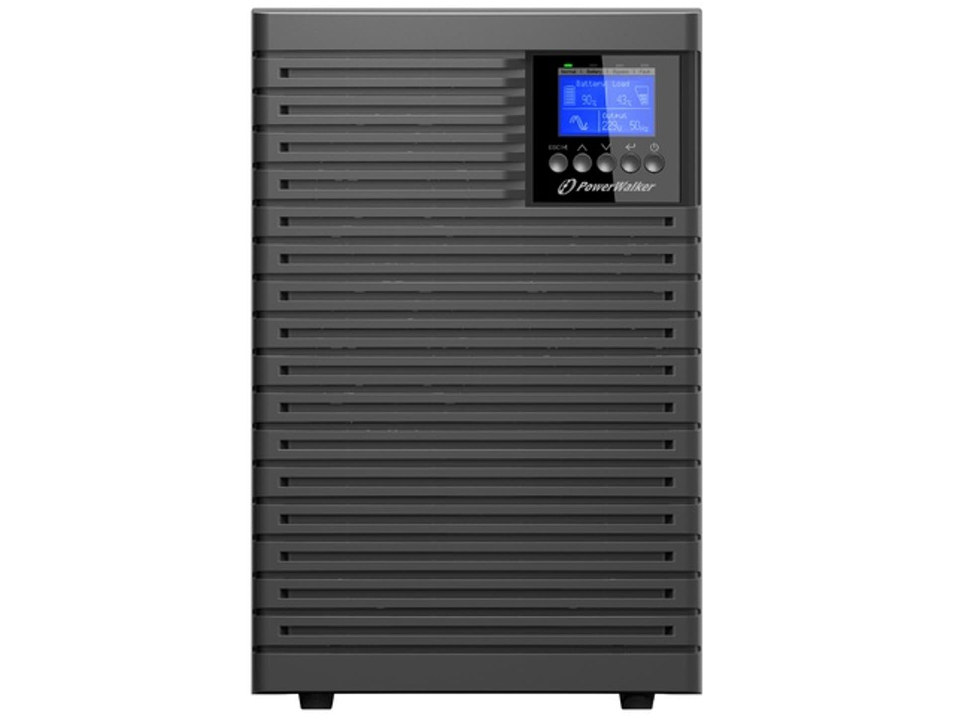 

UPS POWERWALKER VFI 6000 TGS PF1 ON-LINE 6000VA TGS TERMINAL USB-B EPO LCD TOWER BEZ AKU