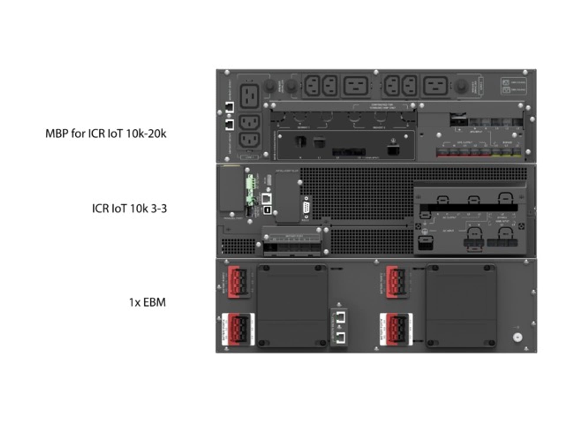 

UPS POWERWALKER RACK VFI 10000 ICR IOT 3/3 ON-LINE 10KVA TERMINAL RJ-45 USB-B RS-232 3/3
