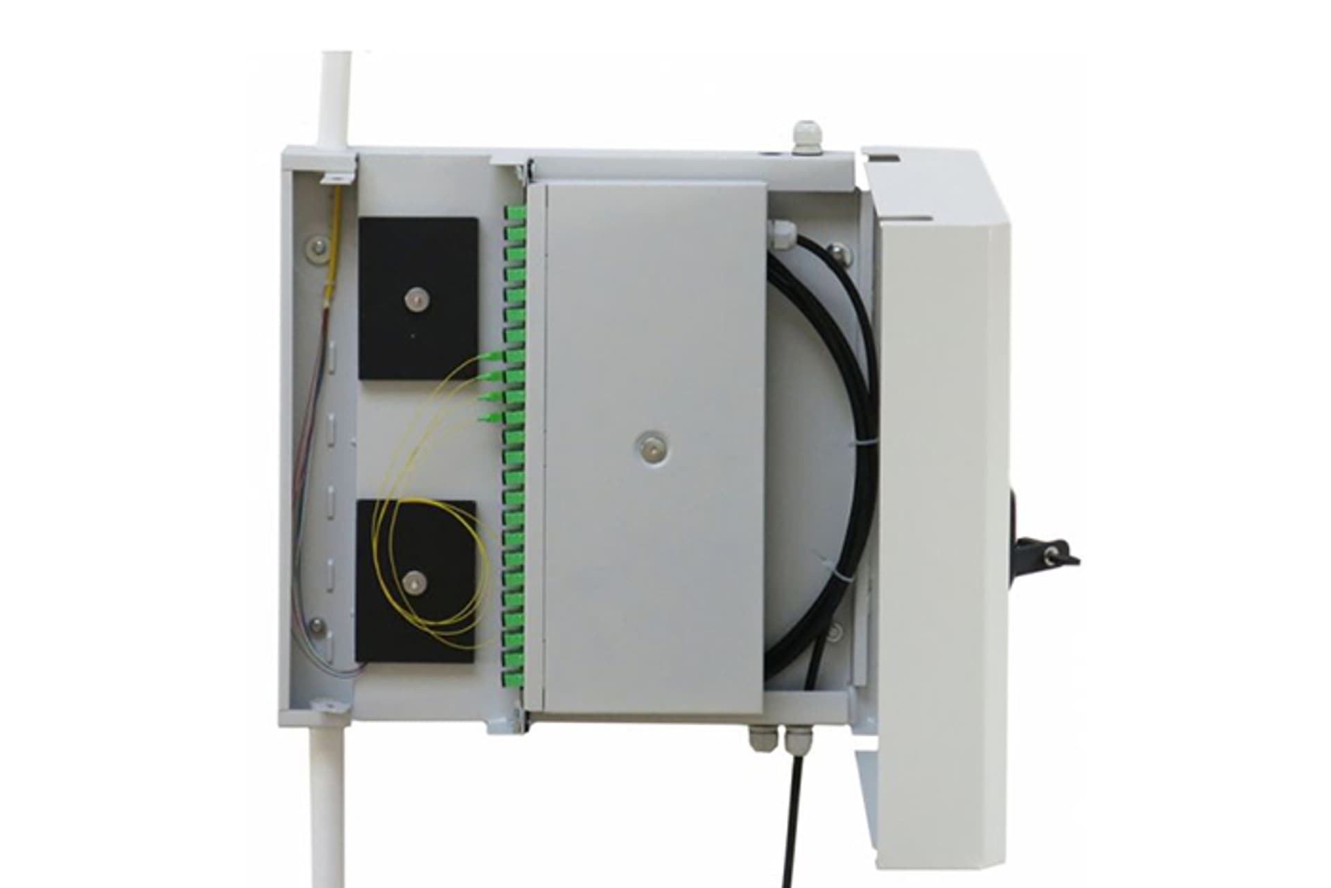 

Szafka dystrybucyjna FTTH SPRS-50x50x11-Z 24xSC Duplex