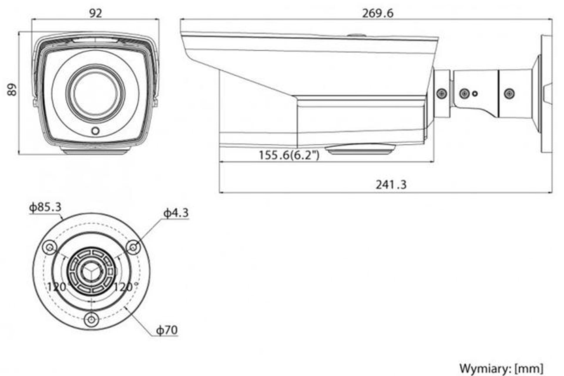 

Kamera Turbo HD PoC HQ-TU202812BT-IR-P