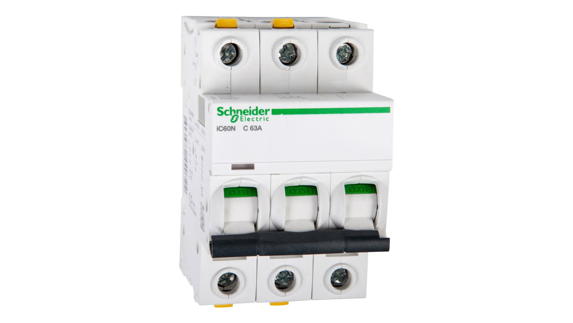 

Wyłącznik nadprądowy 3P C 63A 6kA AC iC60N-C63-3 A9F04363