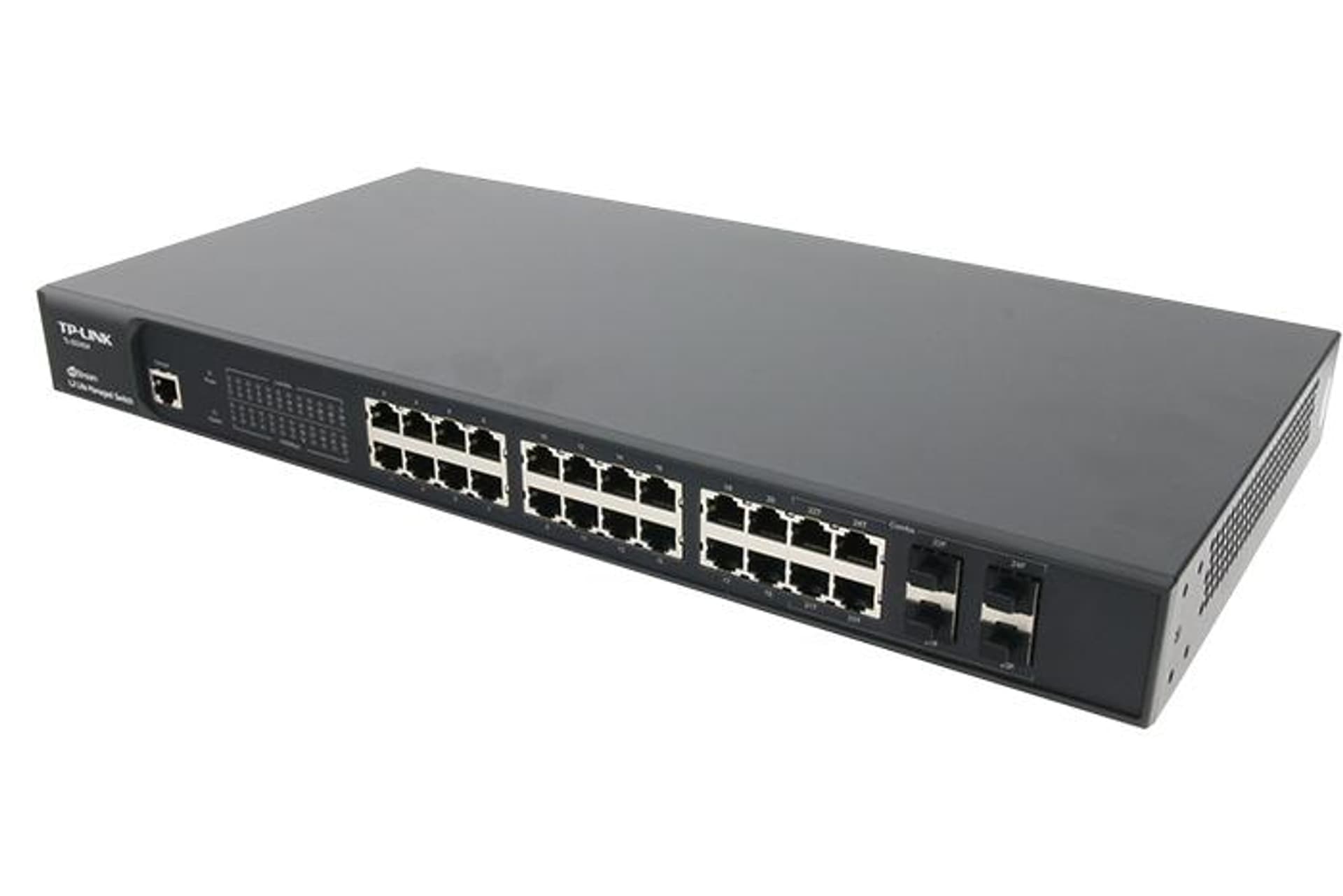 

TP-Link TL-T2600G-28TS (TL-SG3424) przełącznik zarządzalny L2 JetStream, 24 porty Gb, 4 sloty SFP, Tl-sg3424) przełącznik zarządzalny l2 jetstream/24 porty gb/4 sloty sf