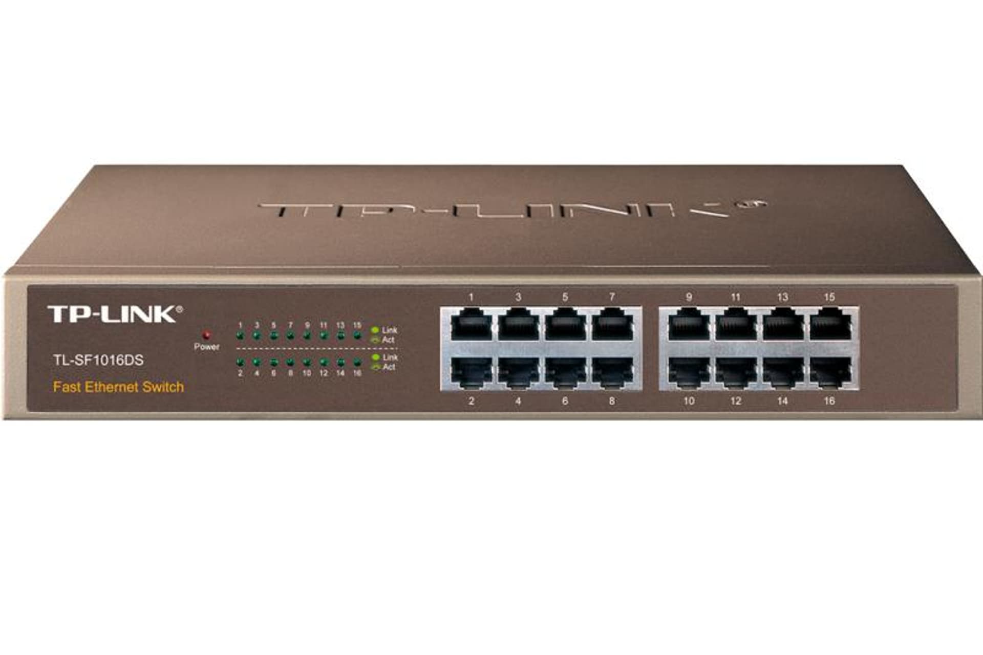 

TP-Link TL-SF1016DS przełącznik, 16 portów 10/100Mb/s RACK