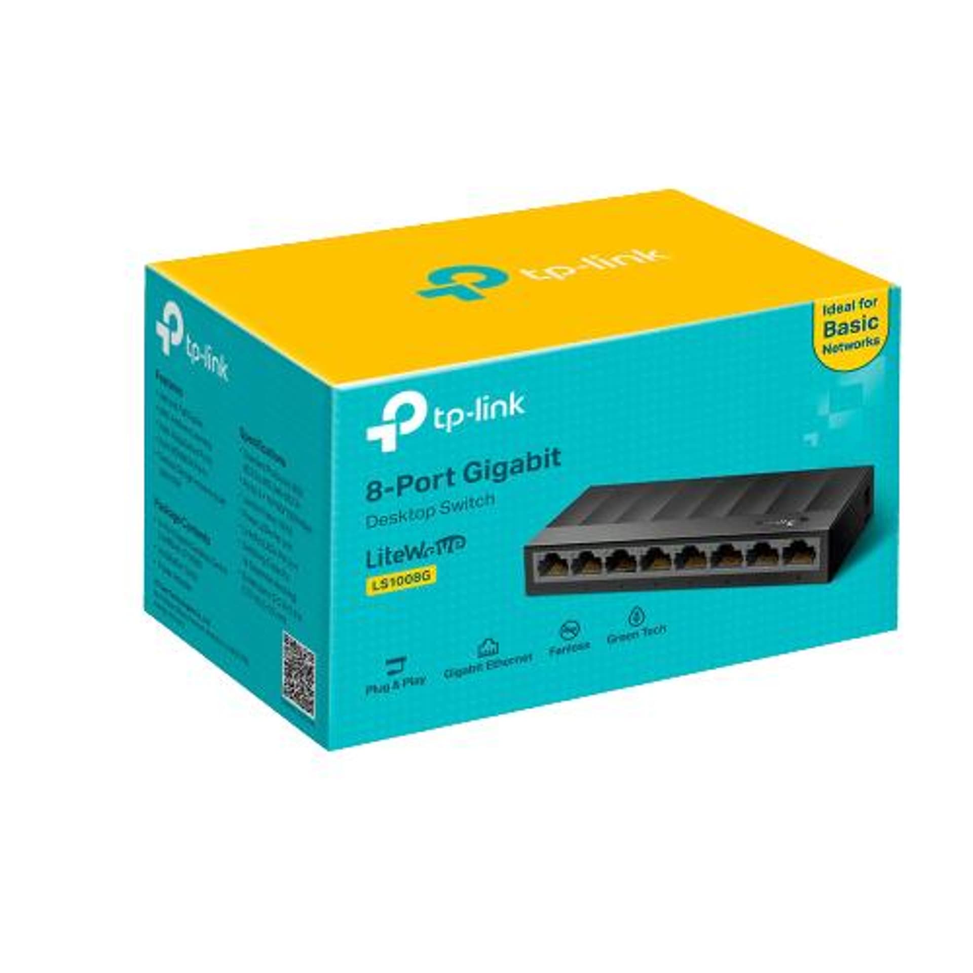 

Switch TP-LINK TL-LS1008G, 8 portów 10/100/1000Mb/s