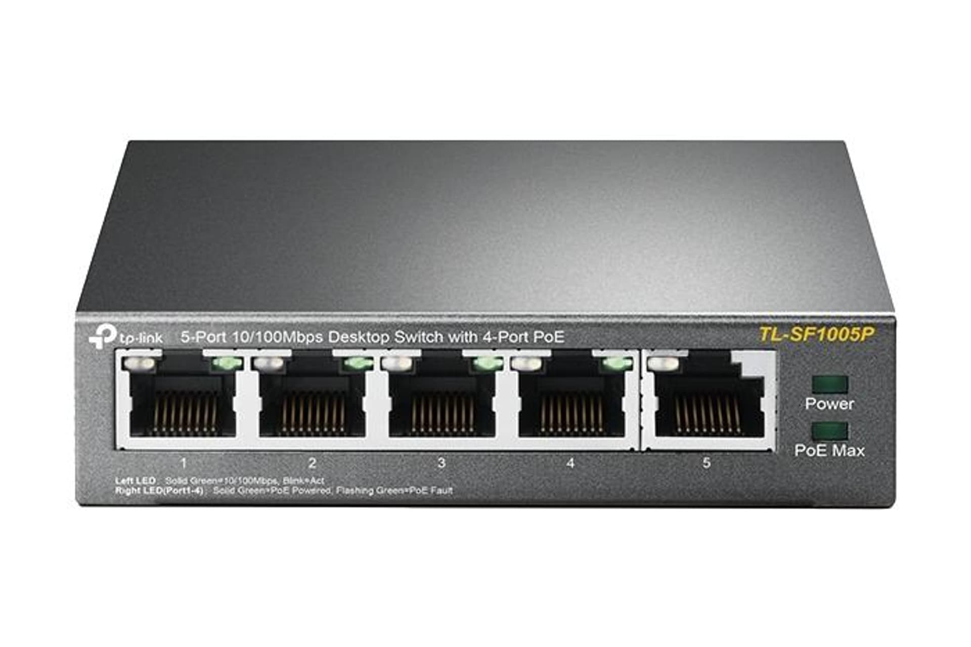 

TP-Link TL-SF1005P 5 portowy przełącznik typu desktop, 4 porty PoE
