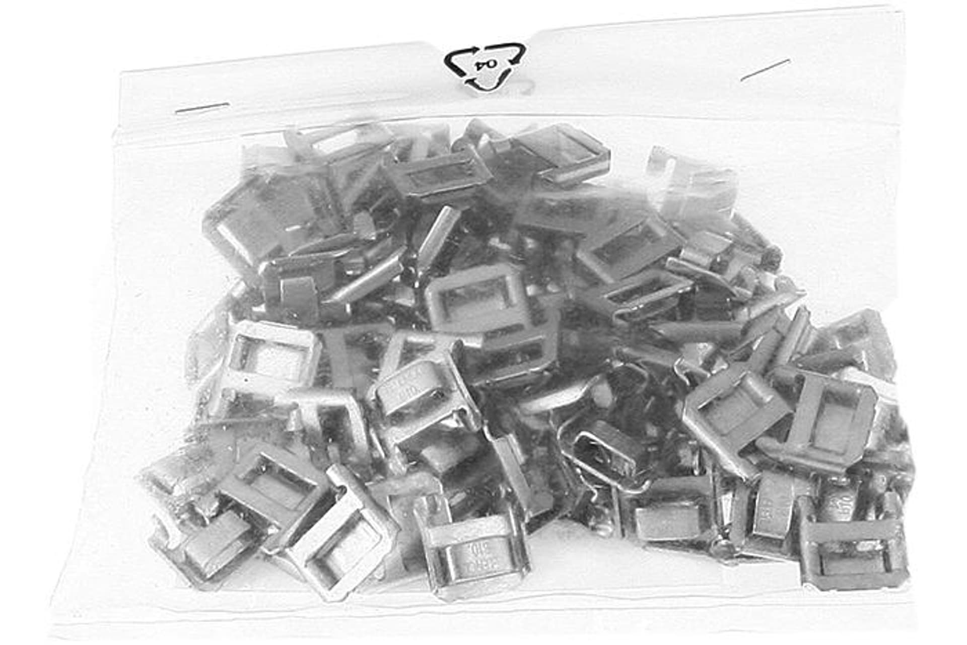 

Klamry do taśmy stalowej 10mm, 100szt