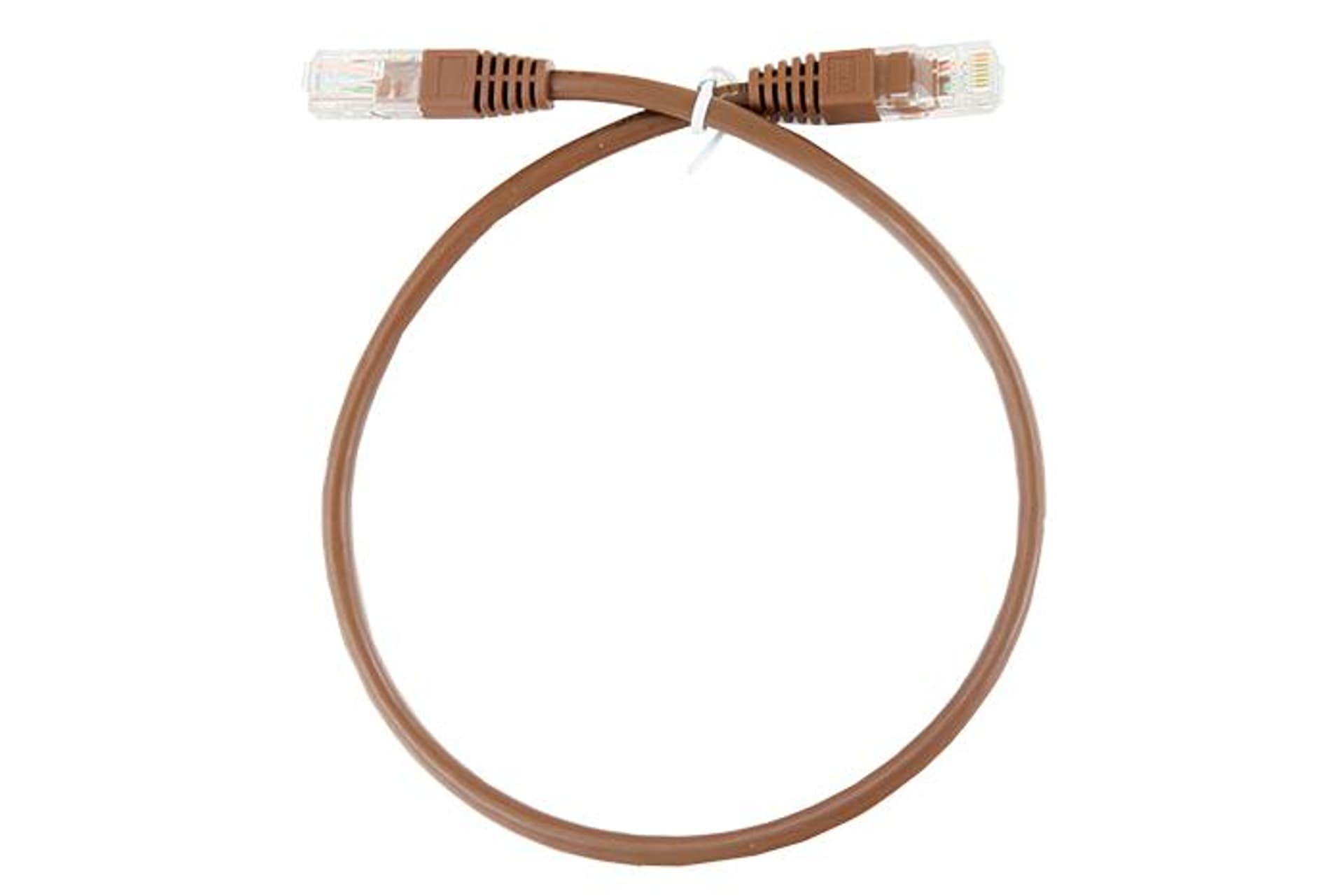 

Patchcord UTP Kategorii 5e 0.5m brązowy