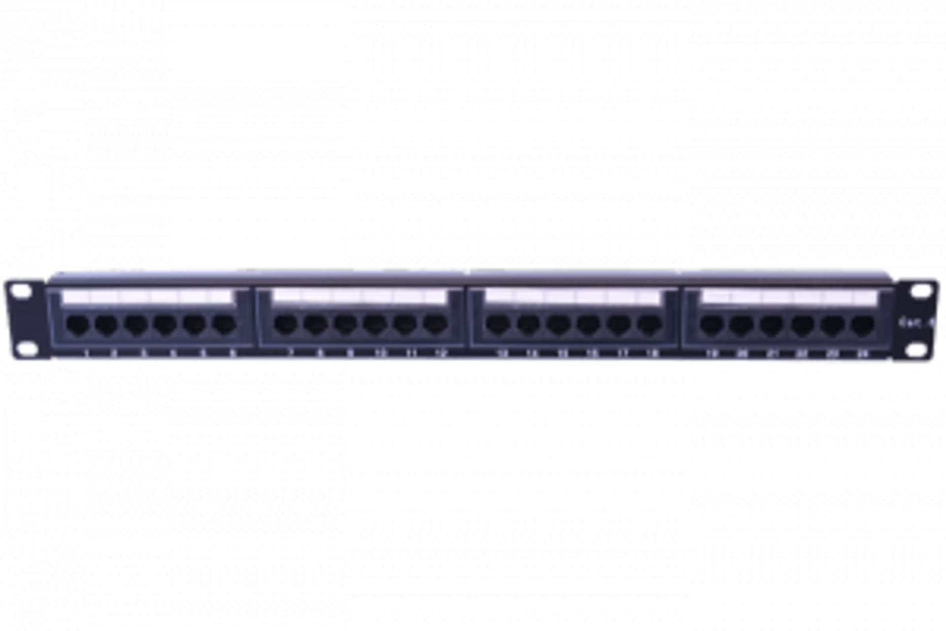 

Patch panel 19 RJ-45 24 porty Cat5e z uchwytem na kable