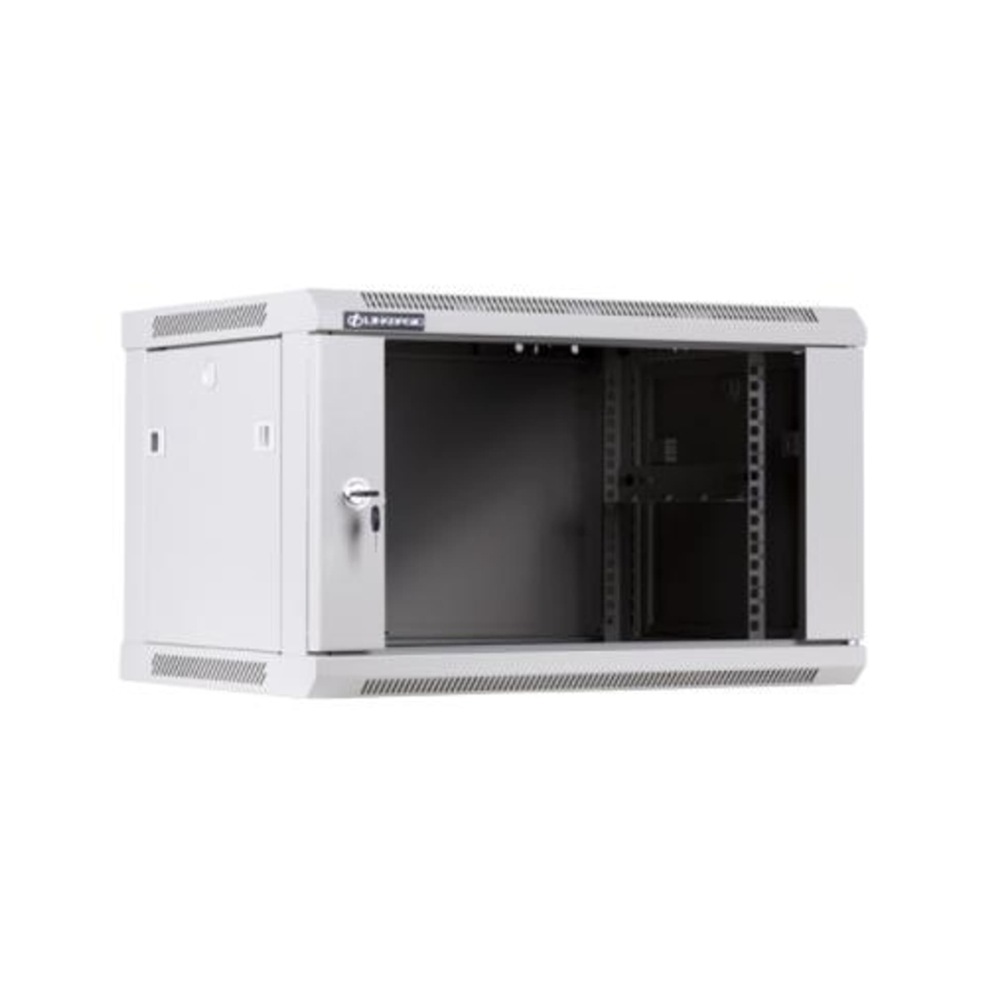 

Linkbasic szafa wisząca rack 19'' 6U 600x450mm szara (drzwi przednie szklane)