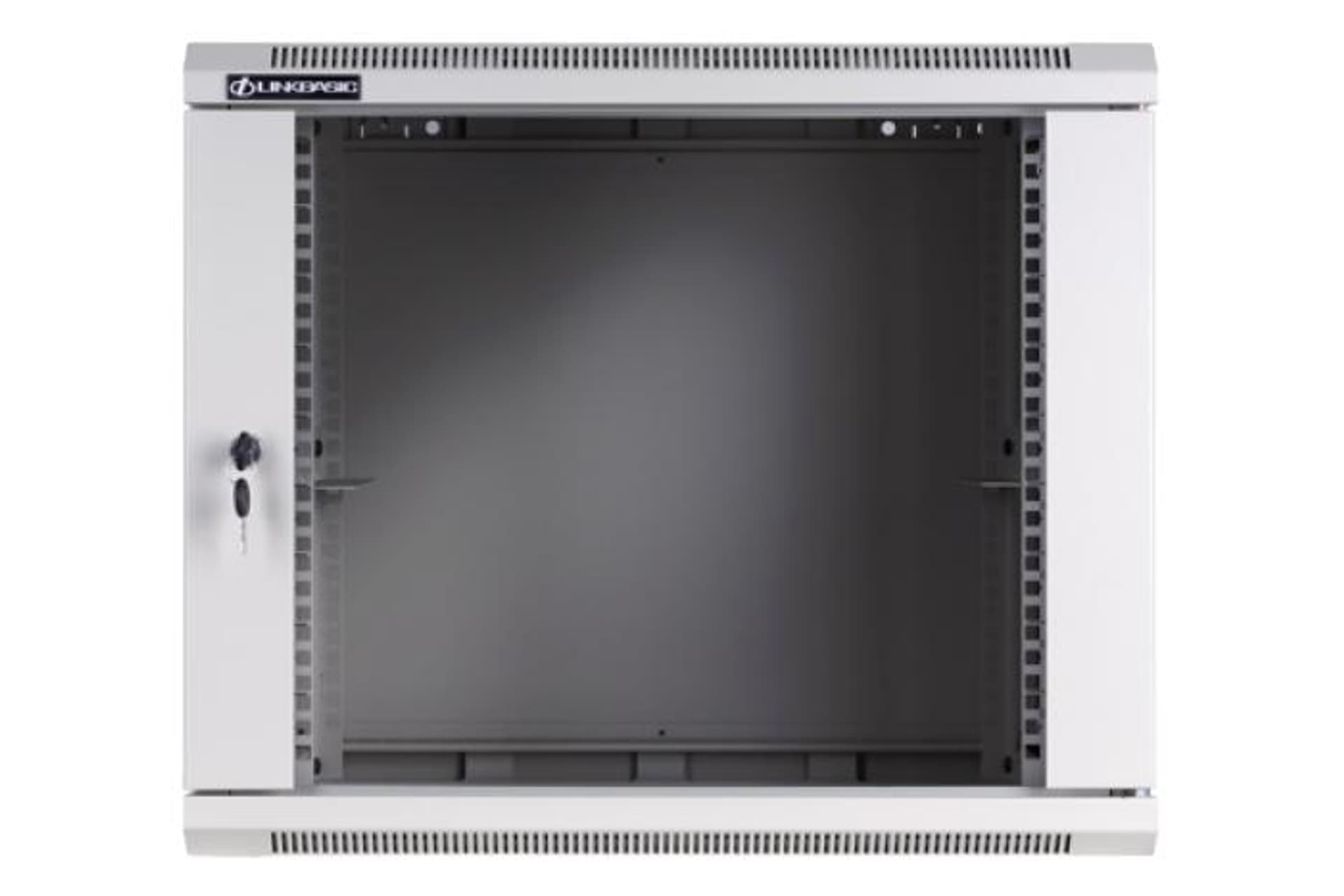 

Szafa wisząca rack 19'' 9U 600x450mm szara (drzwi przednie szklane)