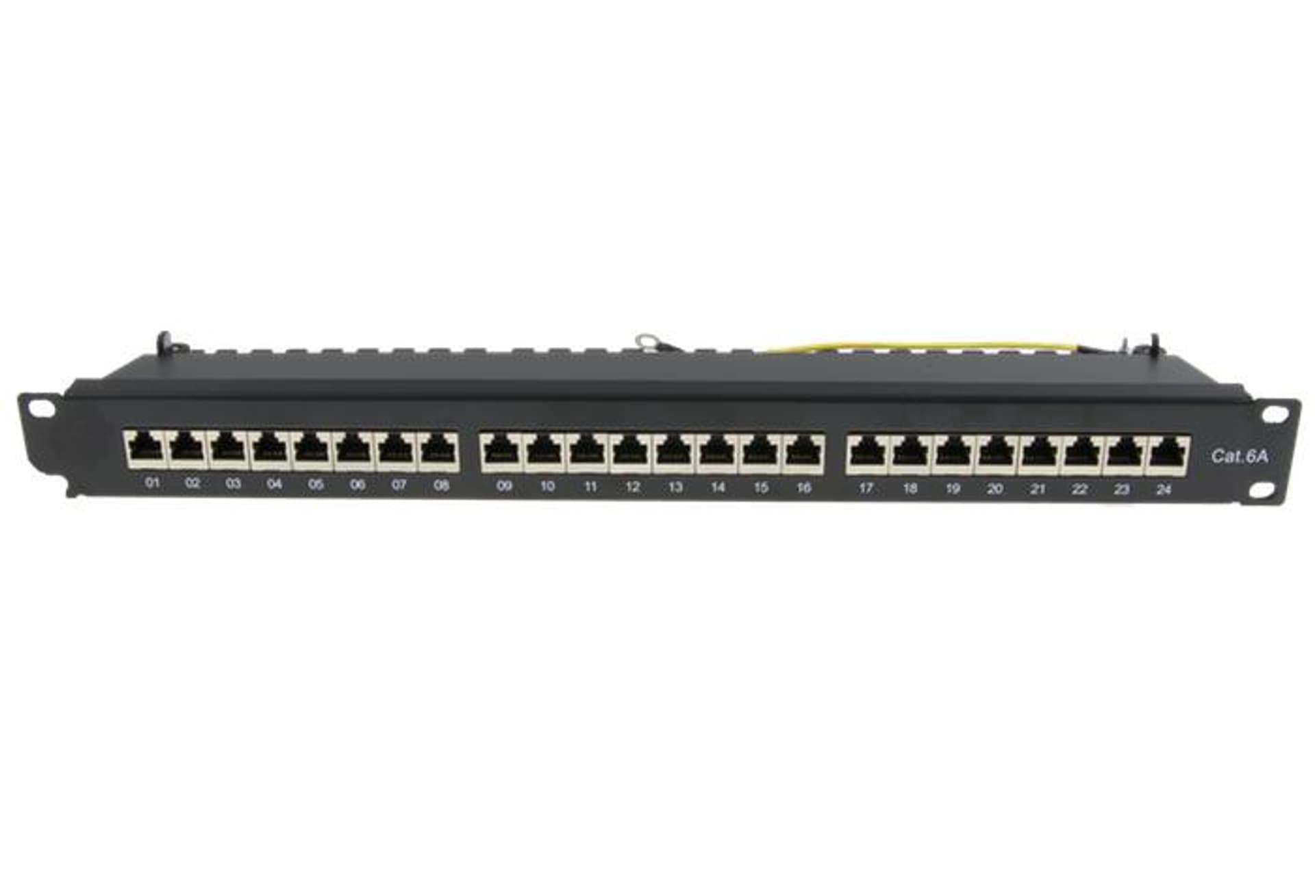 

Patch panel 24 porty STP kat. 6a RJ-45 1U 19 z podstawką