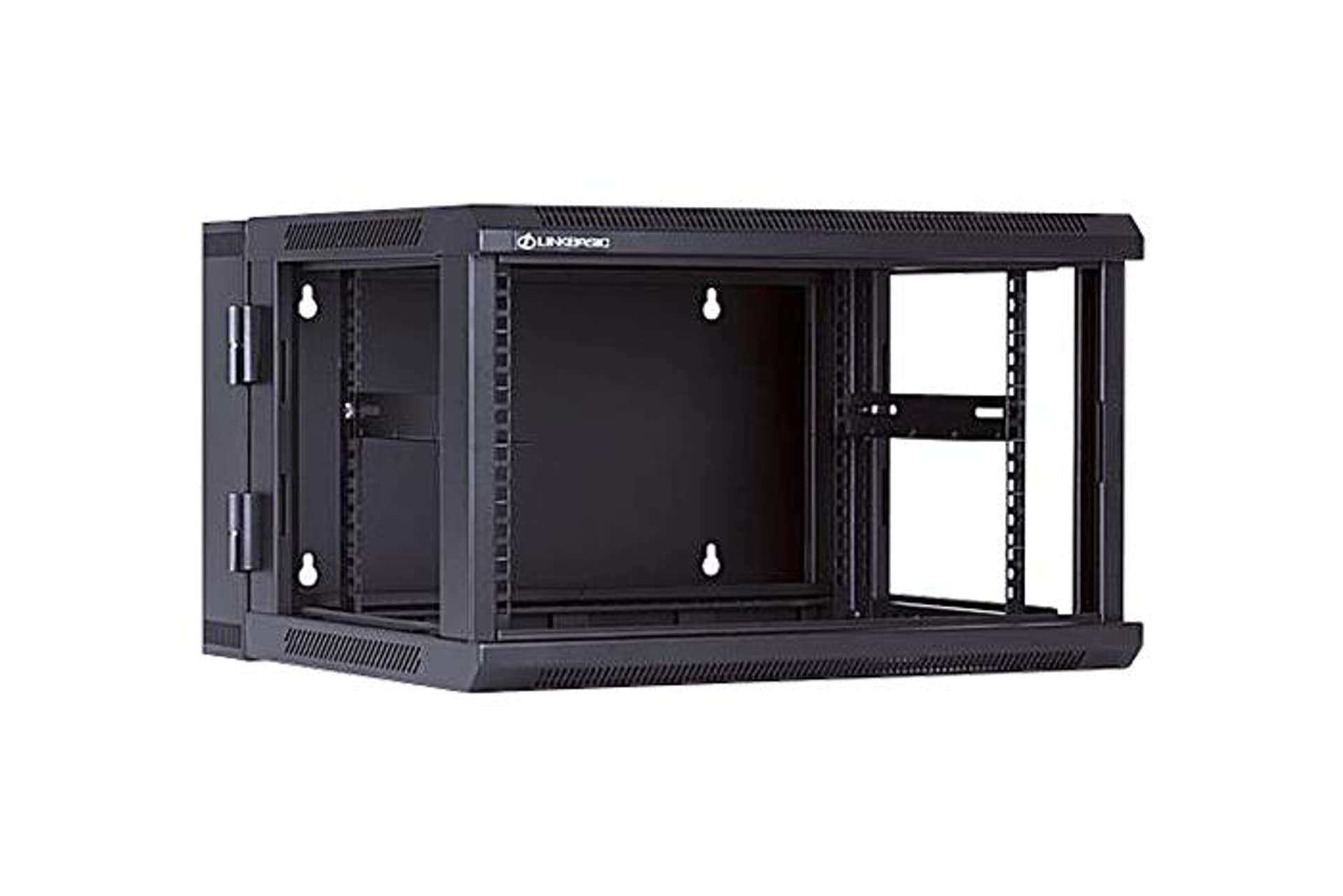

Szafa wisząca dwusekcyjna rack 19'' 6U 600x550mm czarna(drzwi szklane)