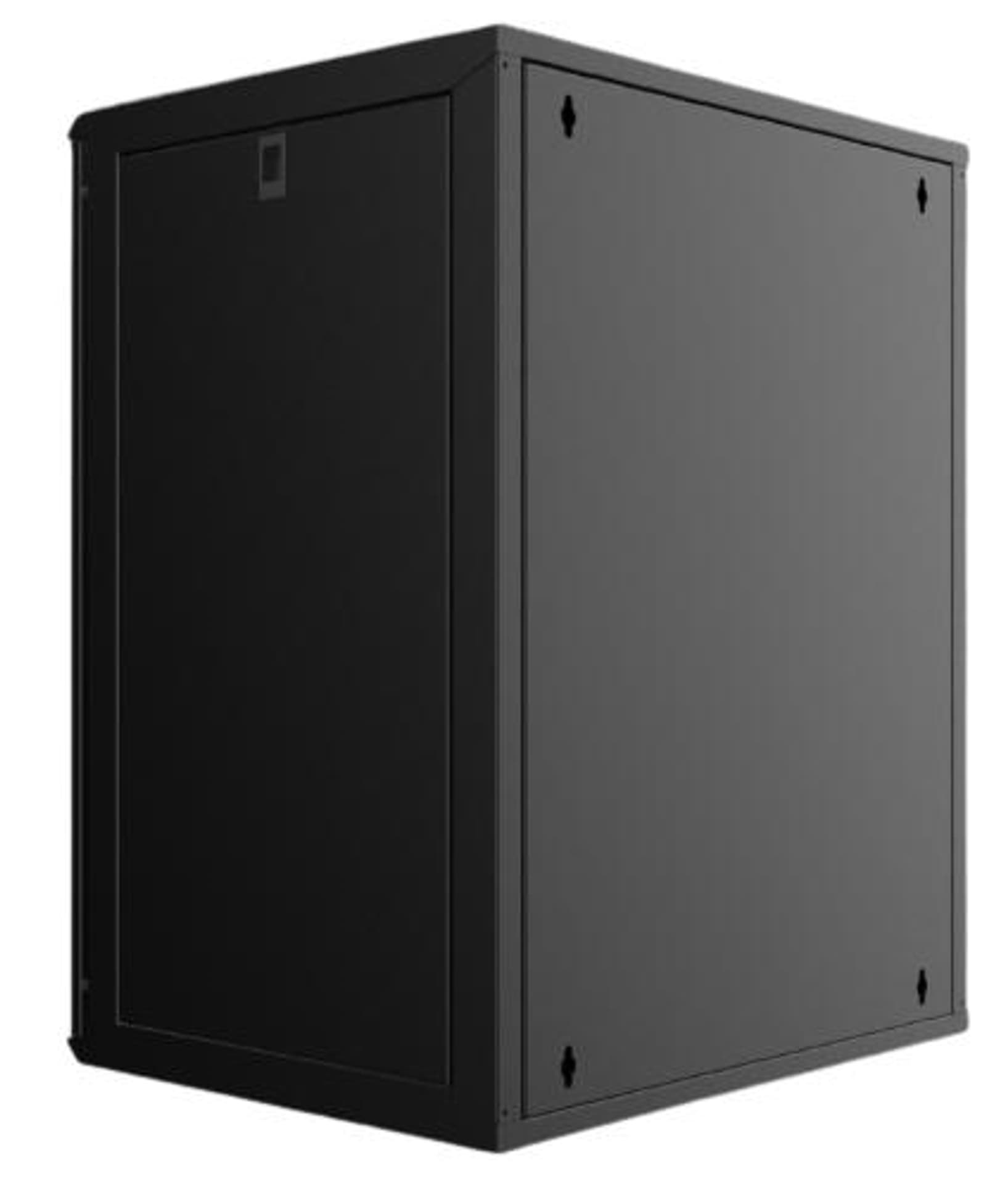 

Szafa rack 19 wisząca 15U 600x600mm czarna szklane drzwi