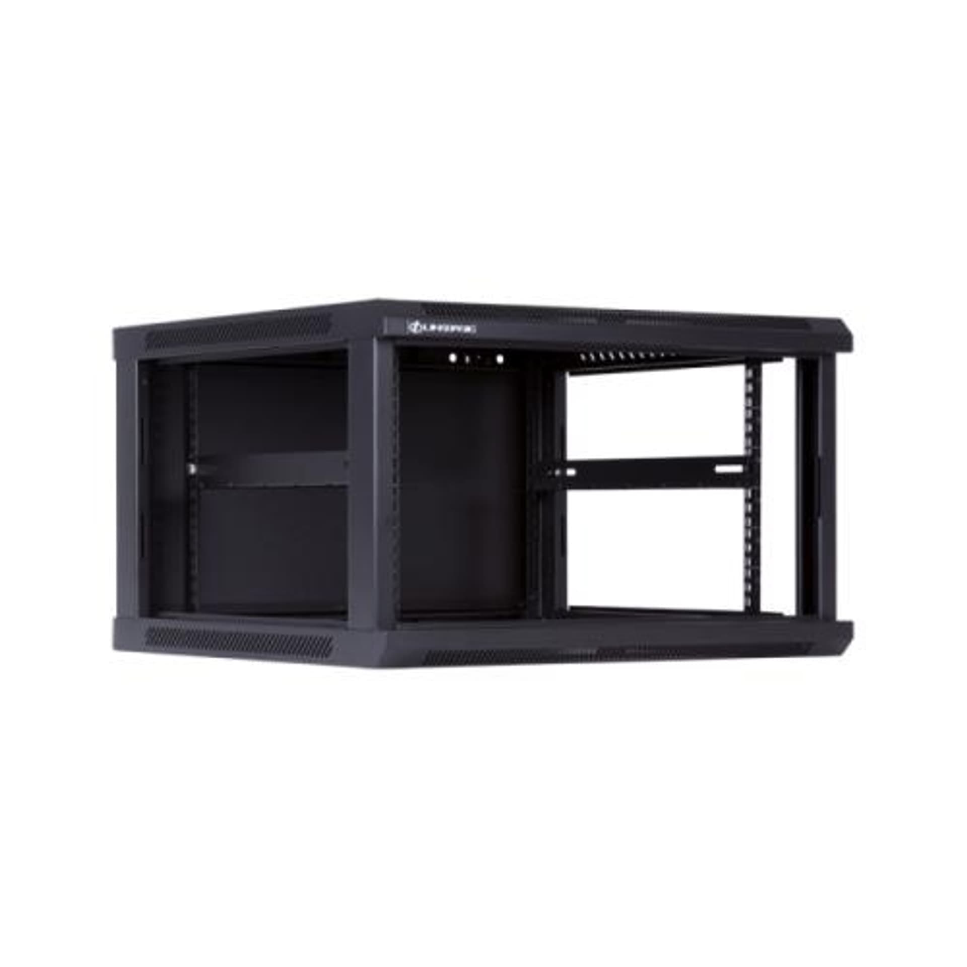 

Linkbasic szafa wisząca rack 19'' 6U 600x600mm czarna (drzwi przednie szklane)