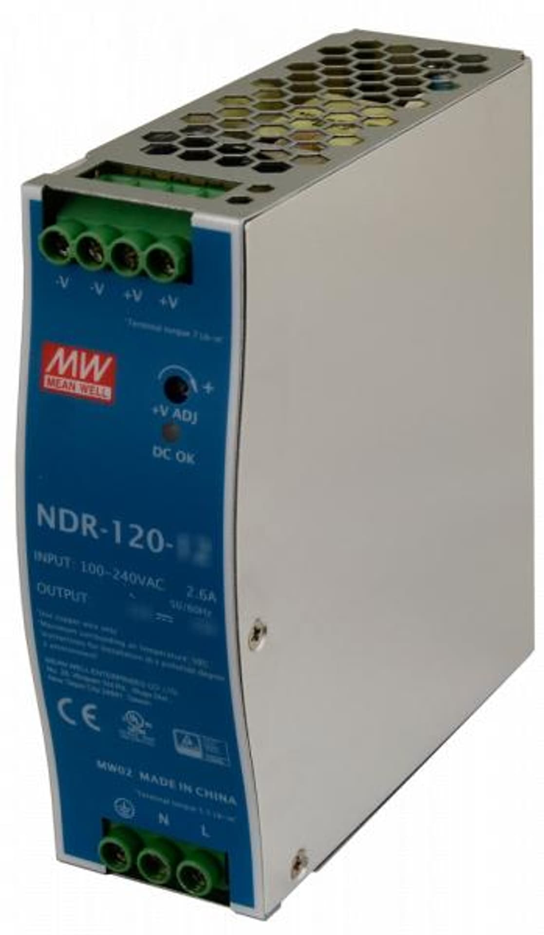 

Zasilacz MEAN WELL NDR 48V/120W/2.5A zasilacz na szynę DIN (NDR-120-48)