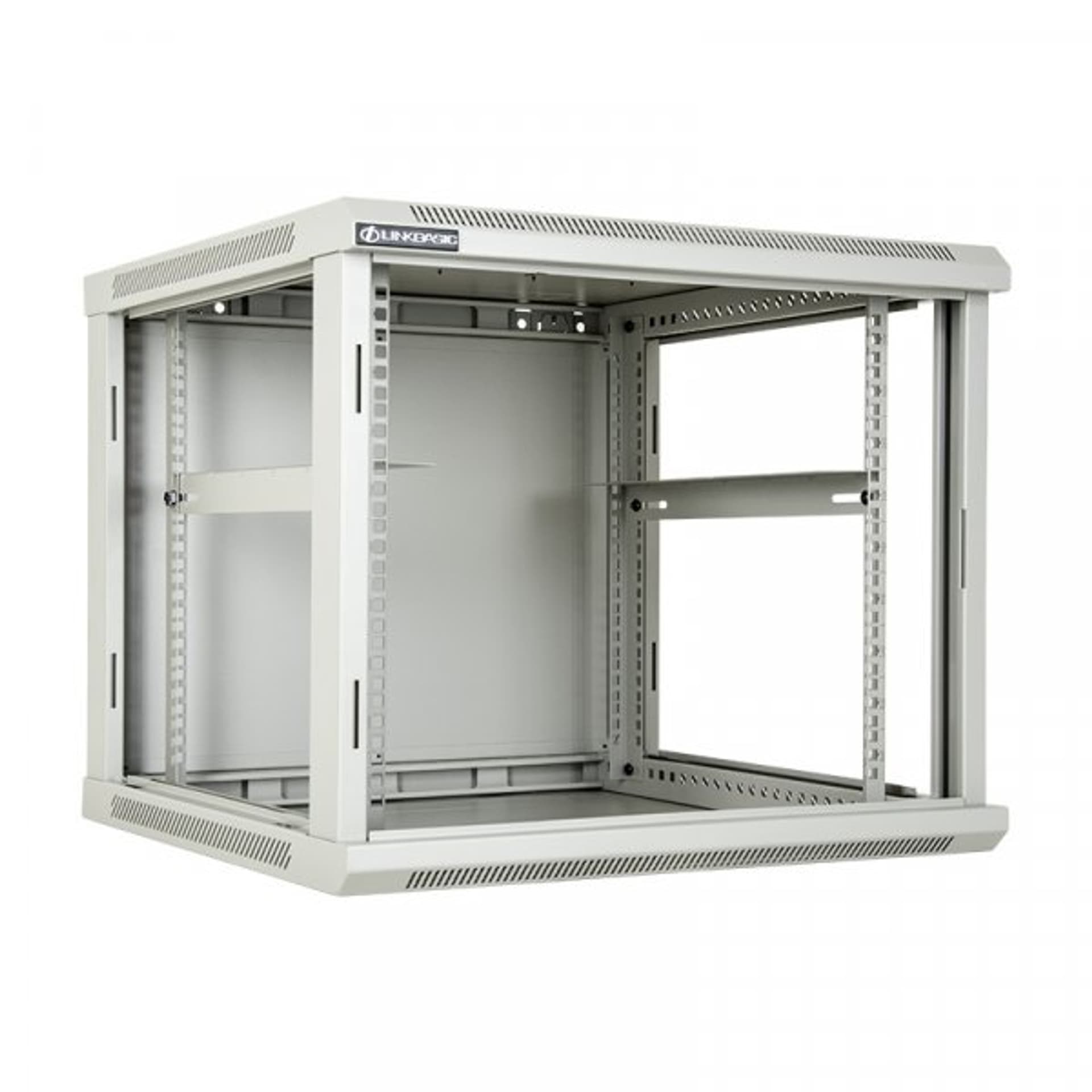 

Szafa wisząca rack 19'' 9U 600x600mm szara (drzwi szklane)