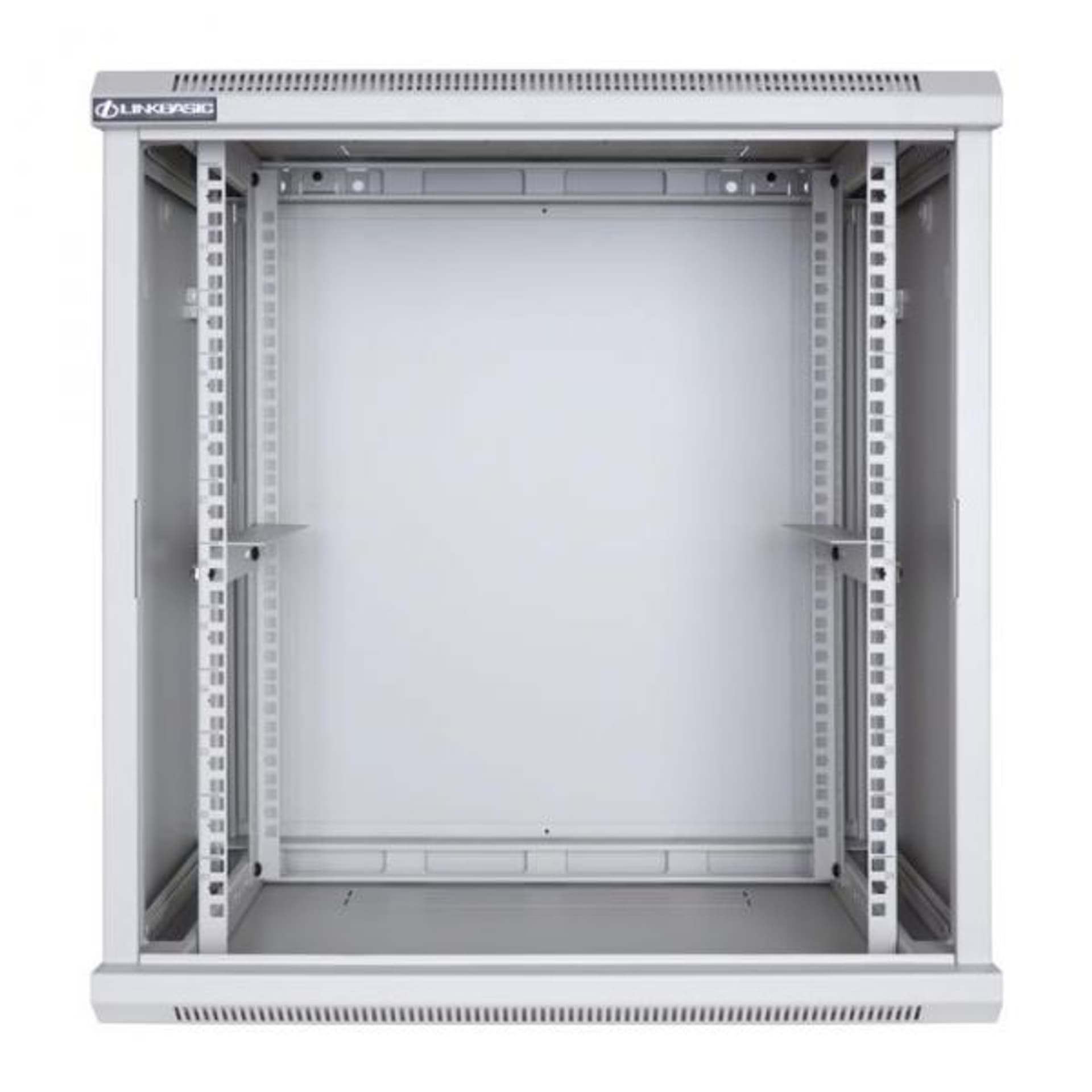 

Szafa wisząca rack 19'' 15U 600x600mm szara (drzwi przednie stalowe)